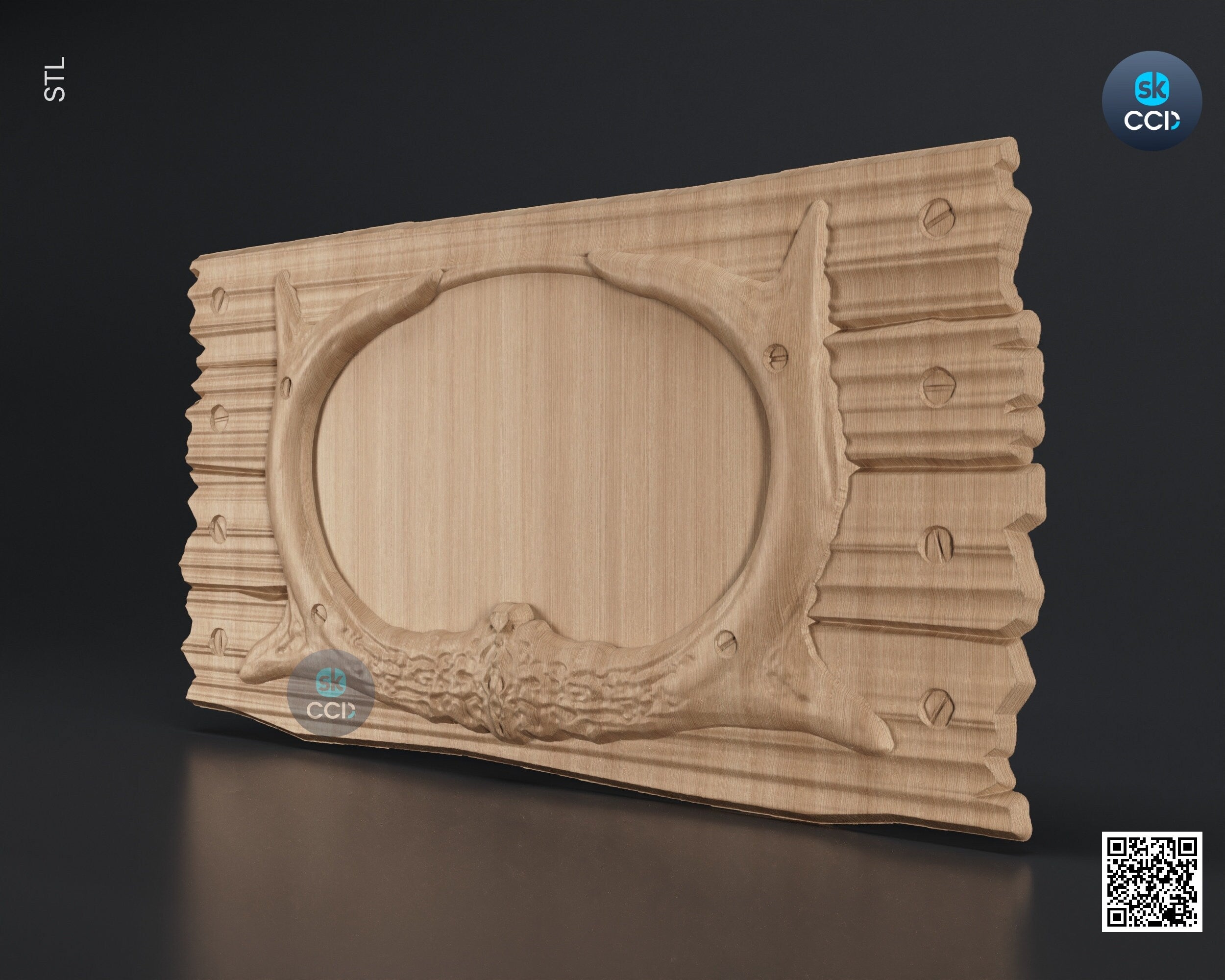 Carved Frame STL 3D Model, Carvign Frame, CNC Router Carving ArtCAM File, CNC files, Wood, Art, Wall Decor SKWF1092