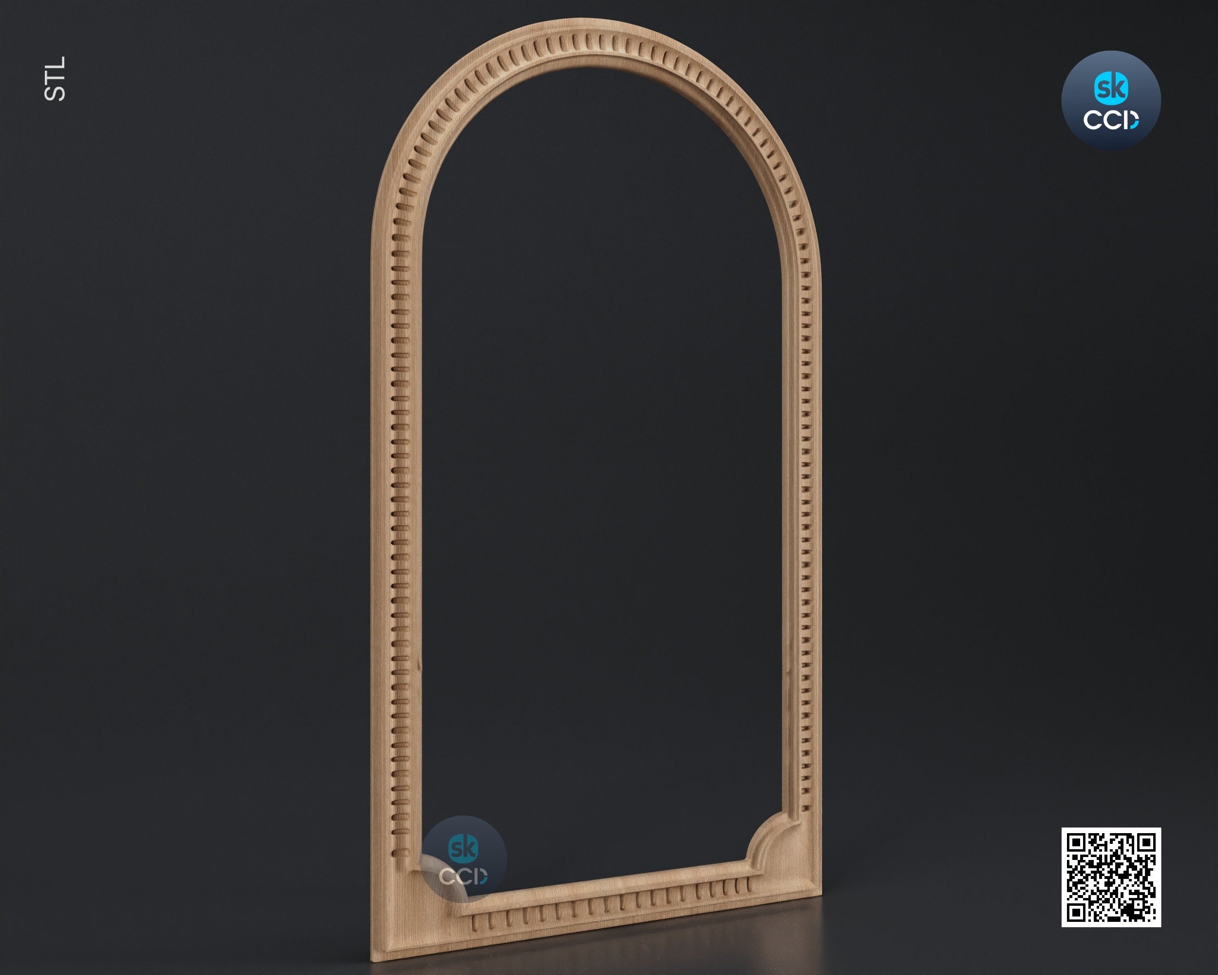 Carved Frame STL 3D Model, Carvign Frame, CNC Router Carving ArtCAM File, CNC files, Wood, Art, Wall Decor SKWF1003