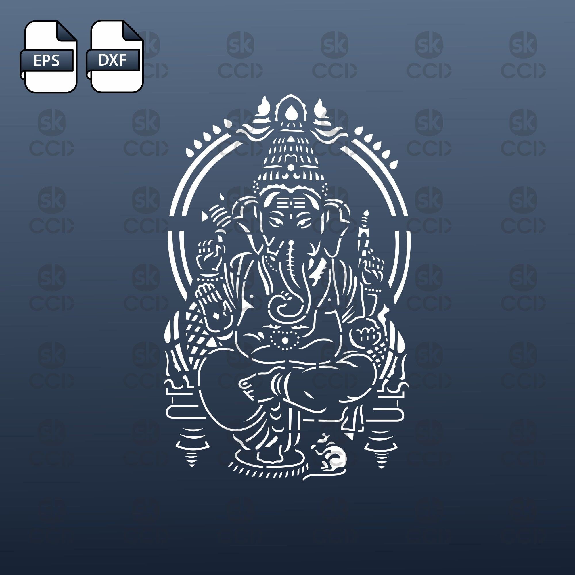 Lord Ganesh | Ganesha | Laser Cutting Design | Dxf File | Laser cut design | Instant Download