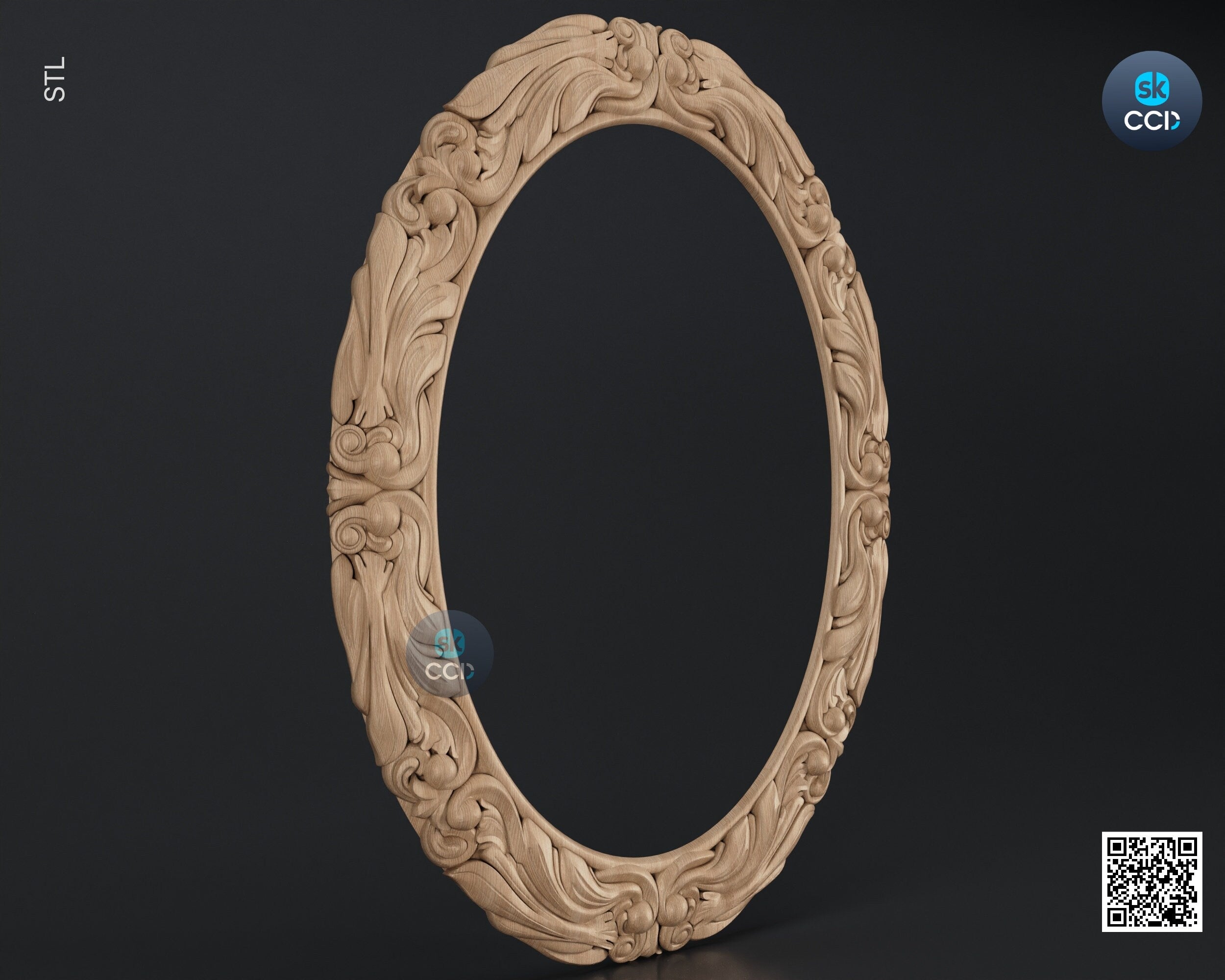 Carved Frame STL 3D Model, Carvign Frame, CNC Router Carving ArtCAM File, CNC files, Wood, Art, Wall Decor SKWF10160
