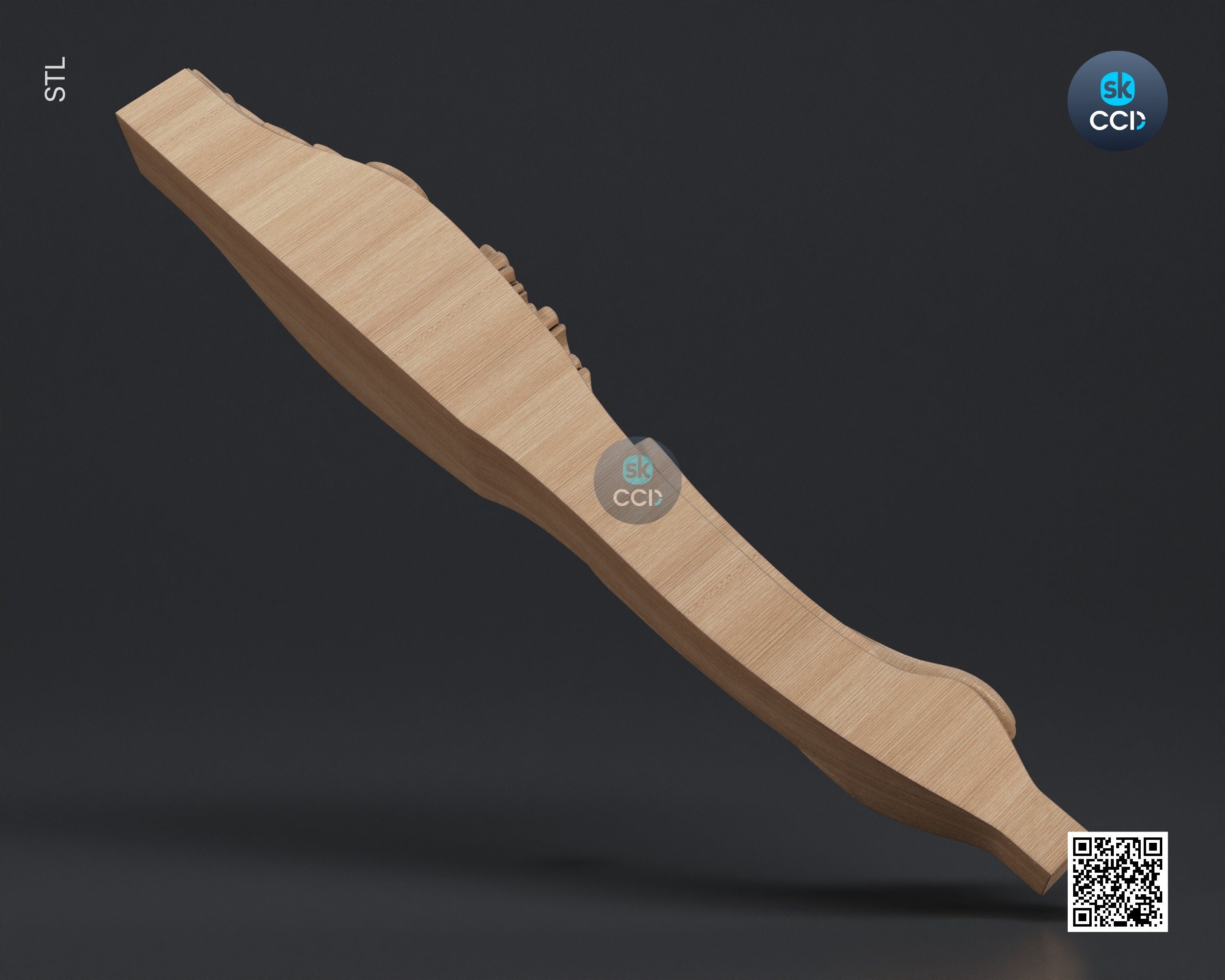 Furniture Leg 3D Model For Cnc Router, Wood Carving Digital File, Column Design, Model No. SKWL1005