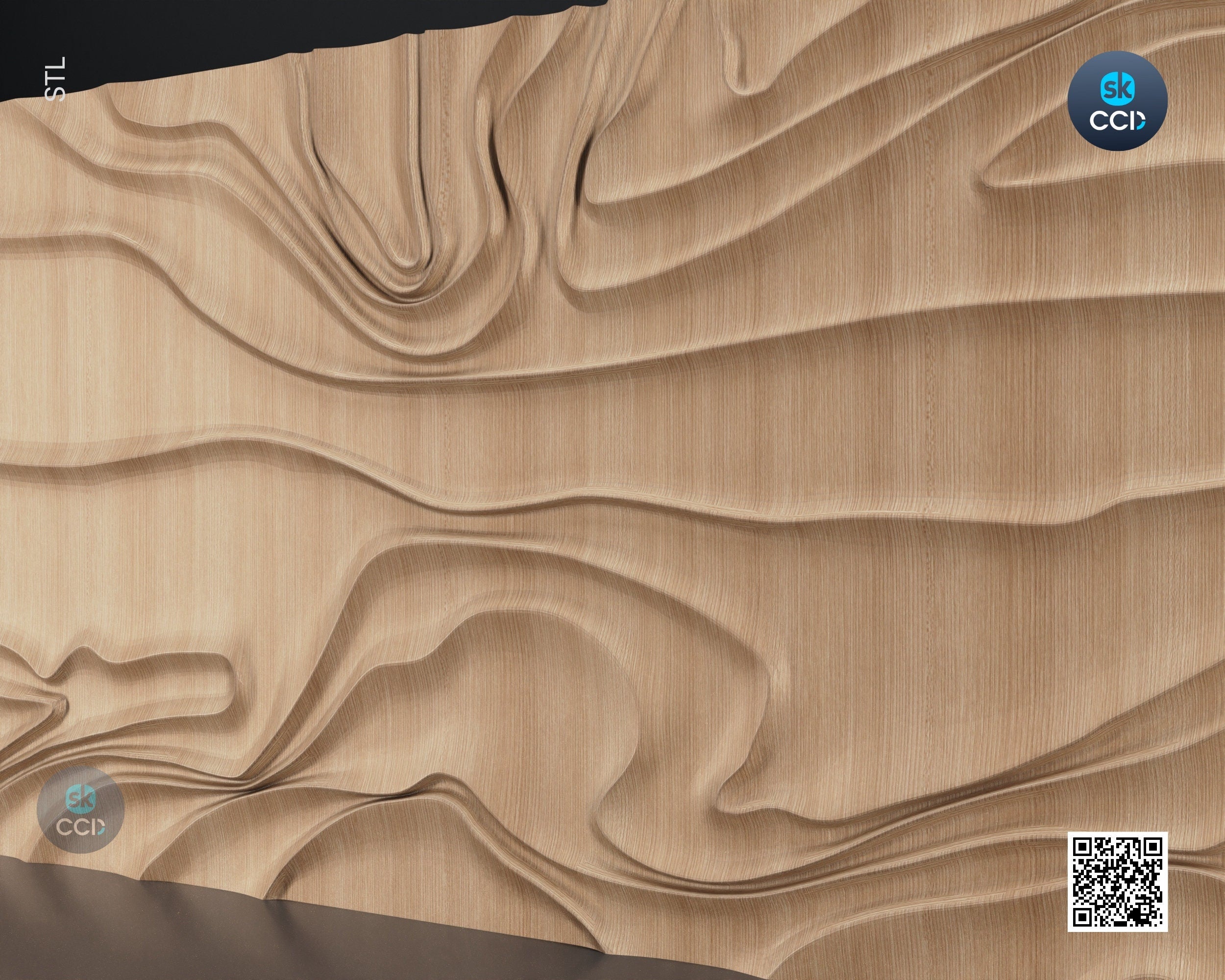 Wood Wall Art, Rayon STL Model, CNC Router Carving ArtCAM File, Wall Sculpture, Wood Carving, 3D Model