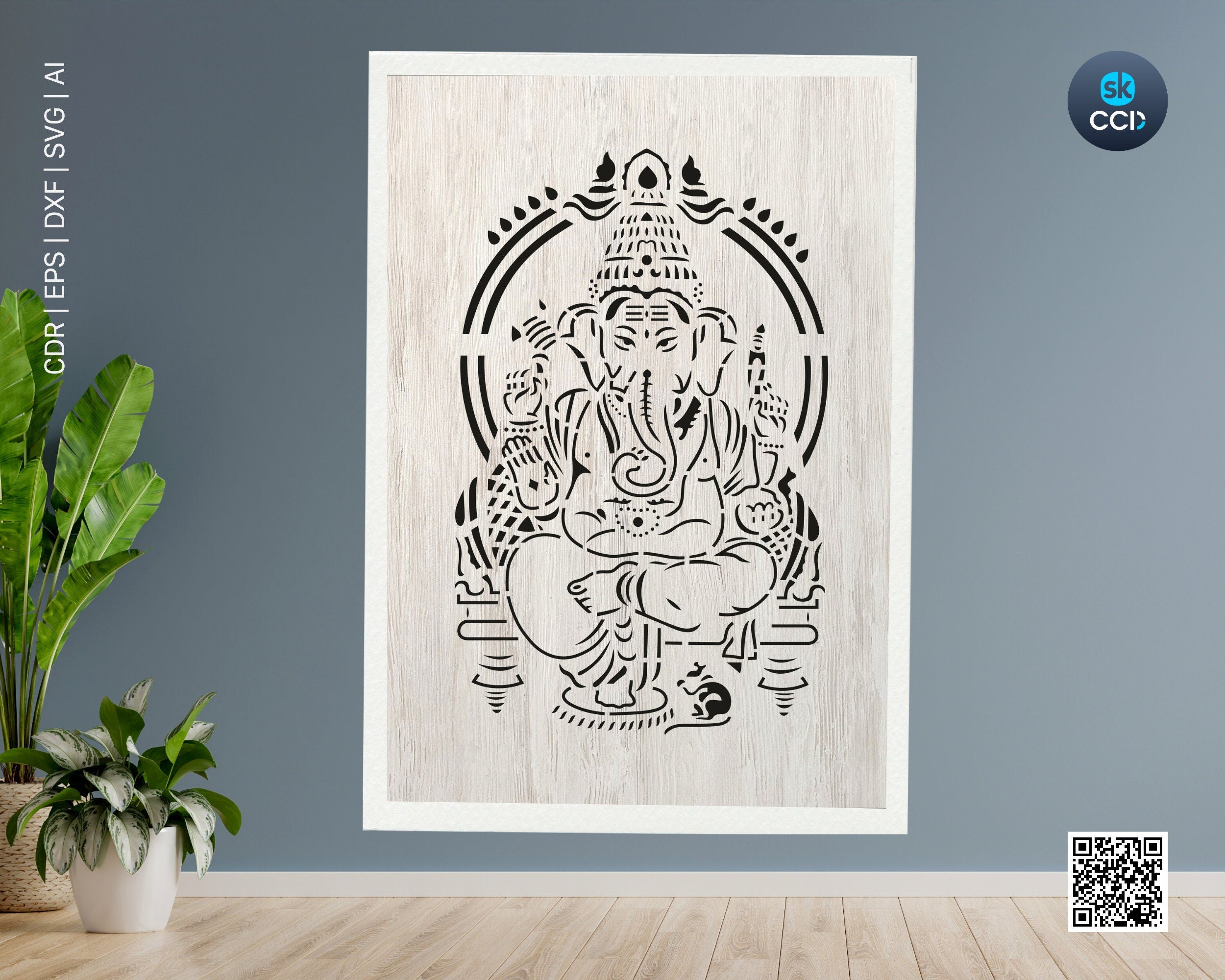 Lord Ganesh | Ganesha | Laser Cutting Design | Dxf File | Laser cut design | Instant Download