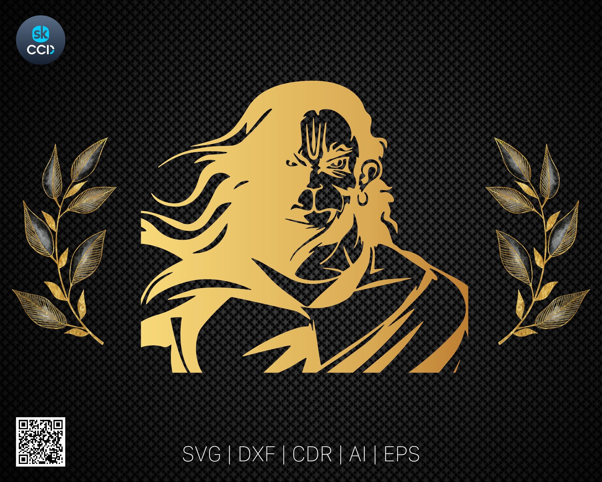 Indian God | Lord Hanuman | Hanuman | Laser Cutting Design | DXF Vector | Cnc Instant Download File | Cnc Digital Design