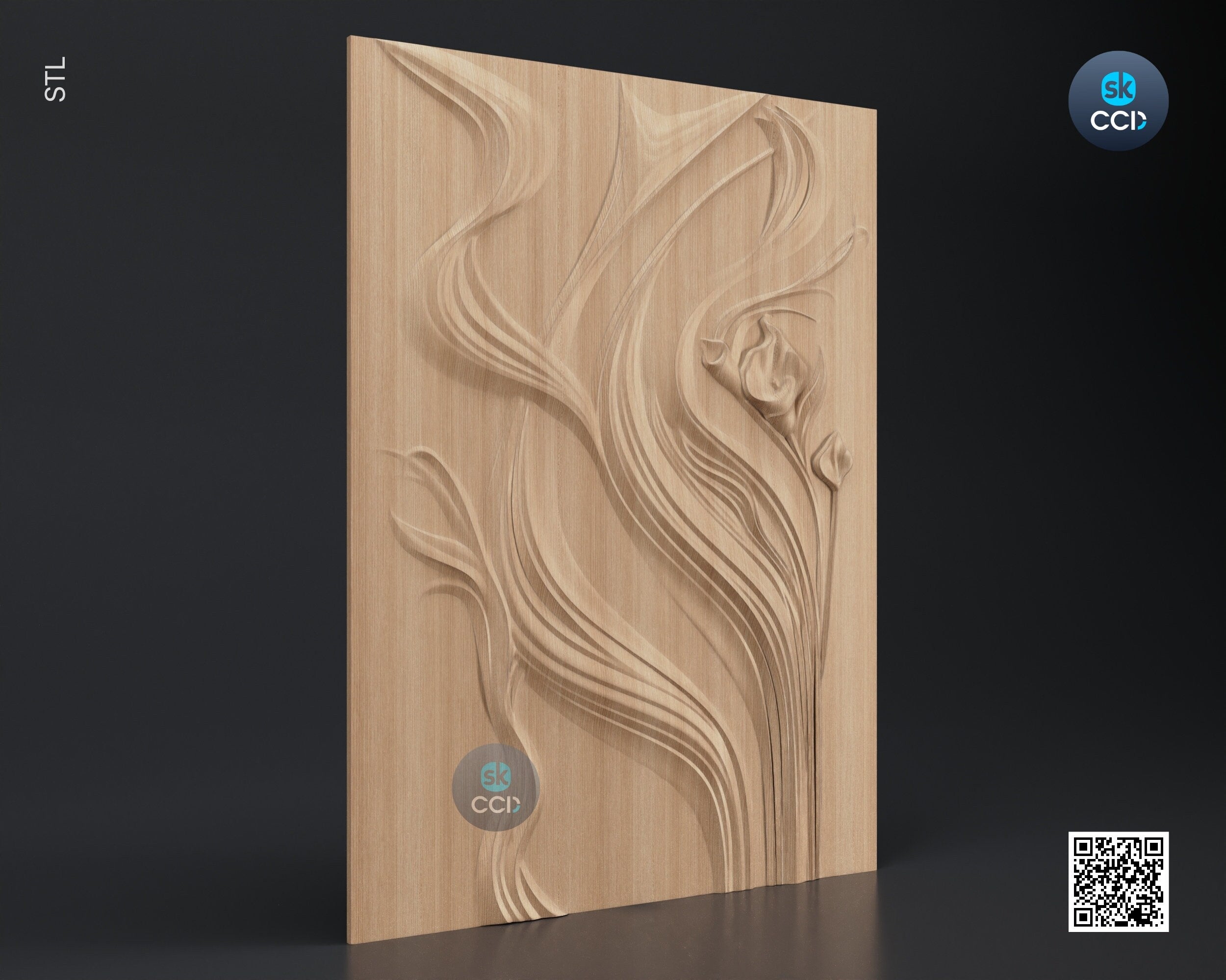 Wood Wall Art, Kala STL Model, CNC Router Carving ArtCAM File, Wall Sculpture, Wood Carving, 3D Model