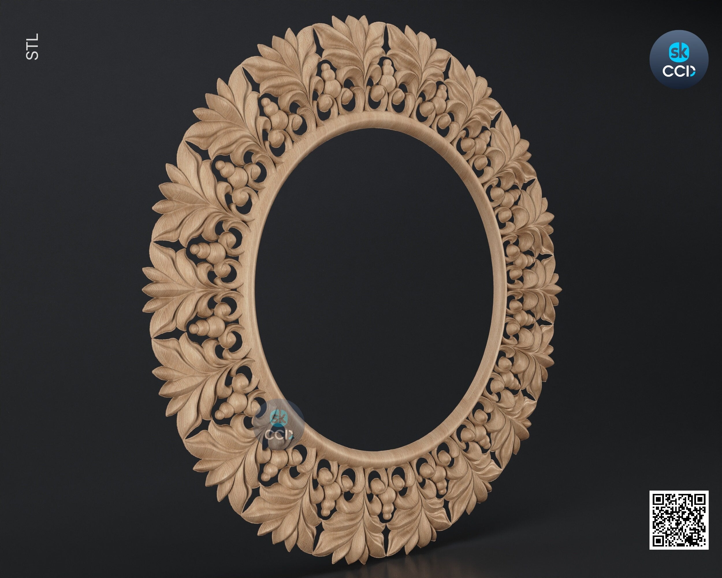 Carved Frame STL 3D Model, Carvign Frame, CNC Router Carving ArtCAM File, CNC files, Wood, Art, Wall Decor SKWF10242