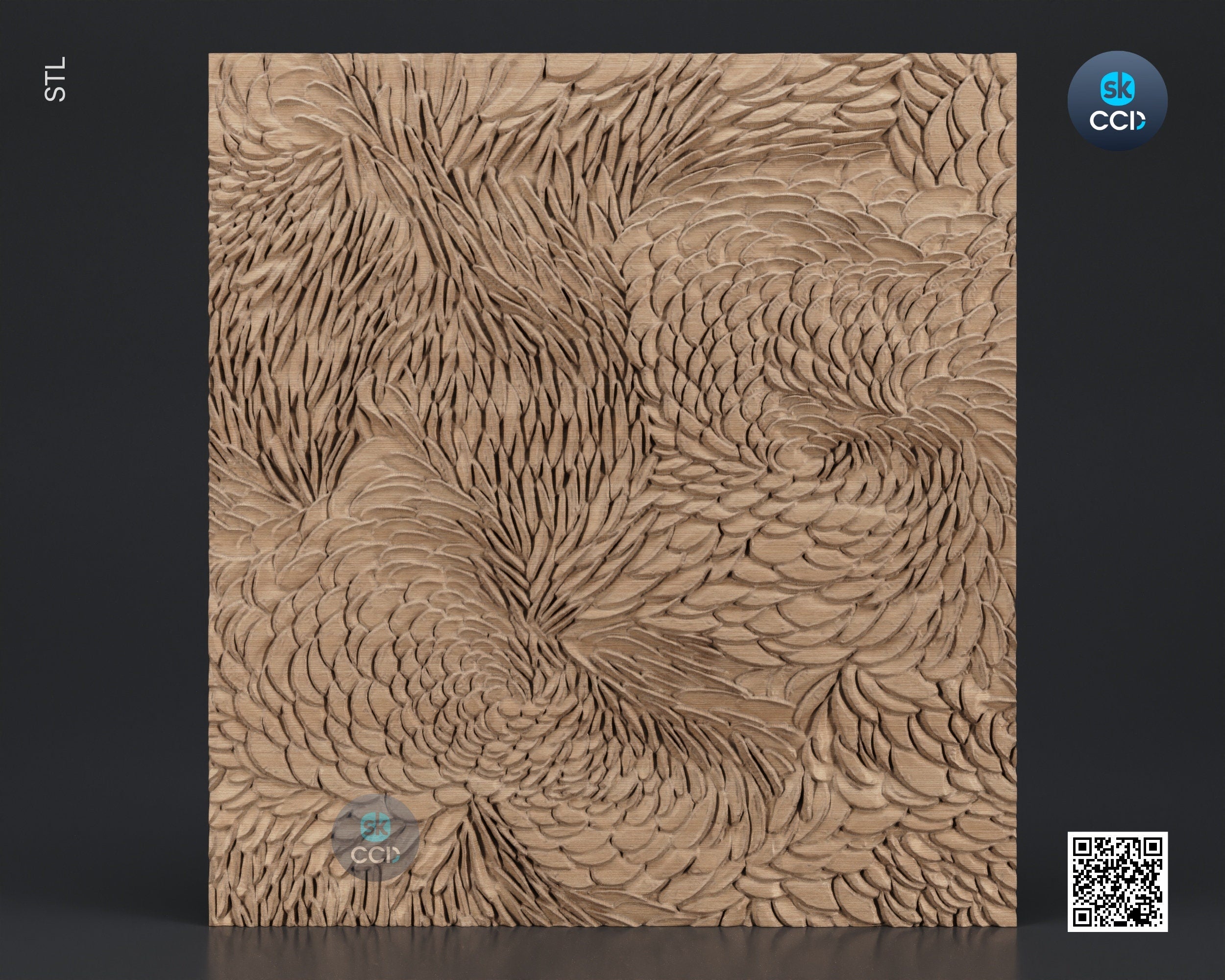 Wood Wall Art, Falcon STL Model, CNC Router Carving ArtCAM File, Wall Sculpture, Wood Carving, 3D Model