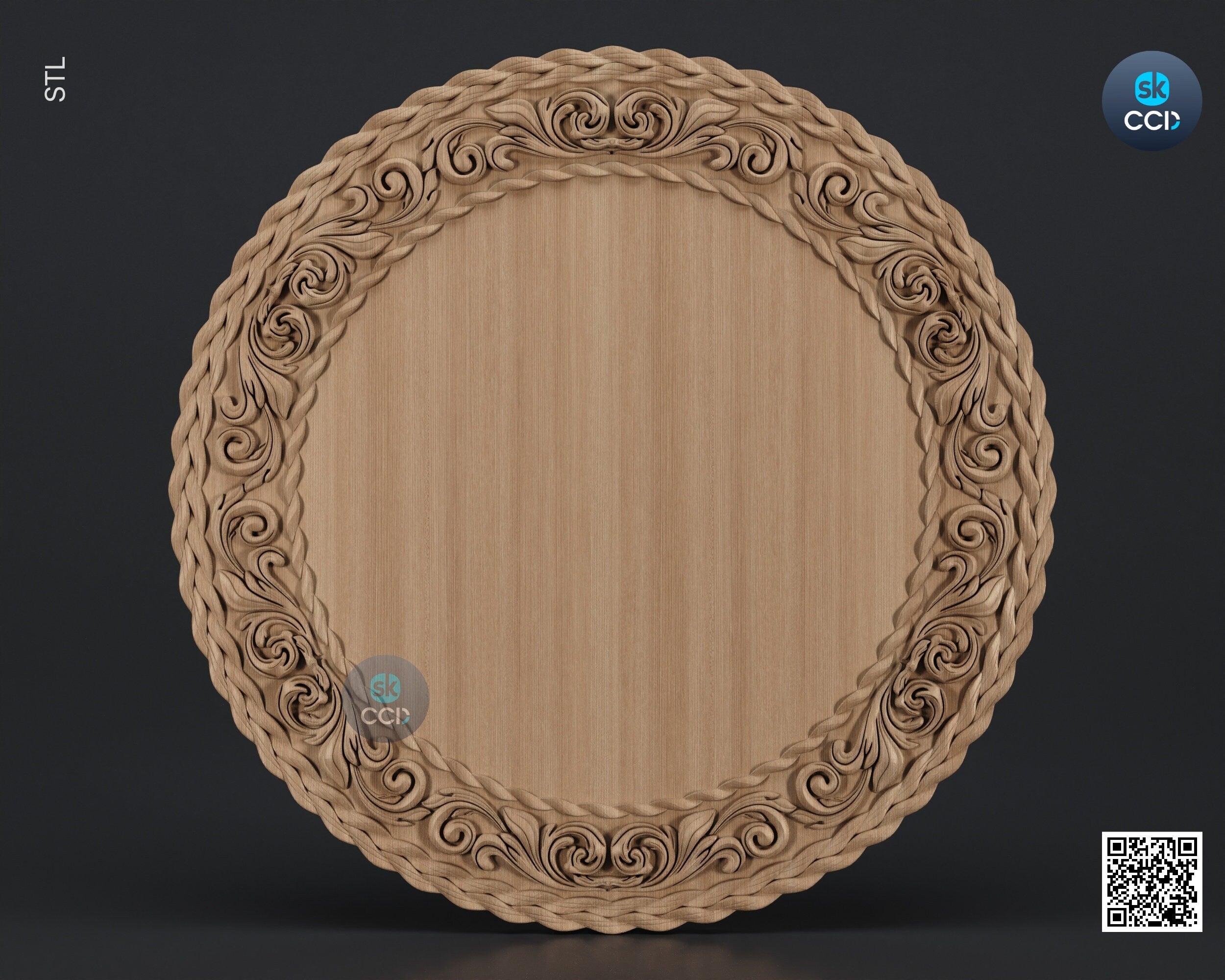 Carved Frame STL 3D Model, Carvign Frame, CNC Router Carving ArtCAM File, CNC files, Wood, Art, Wall Decor SKWF1047