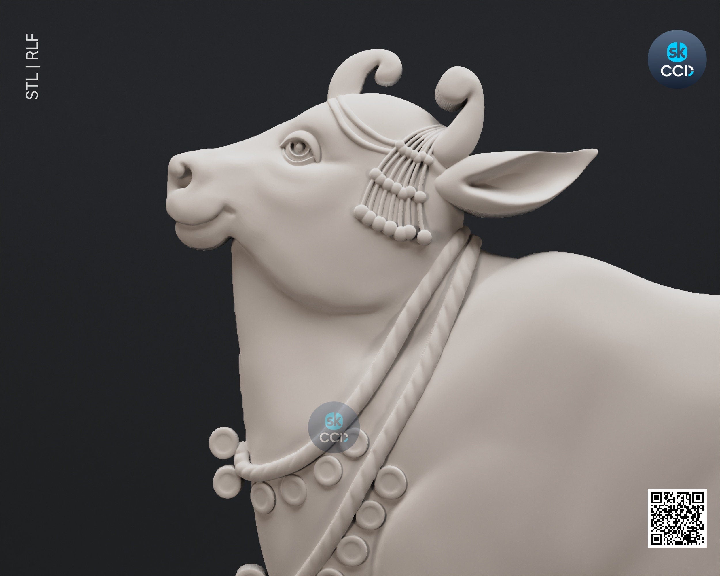 Cow STL 3D Model, Wood Carvign Model, CNC Router Carving ArtCAM File, CNC files, Wood, Art, Wall Decor 3D1072