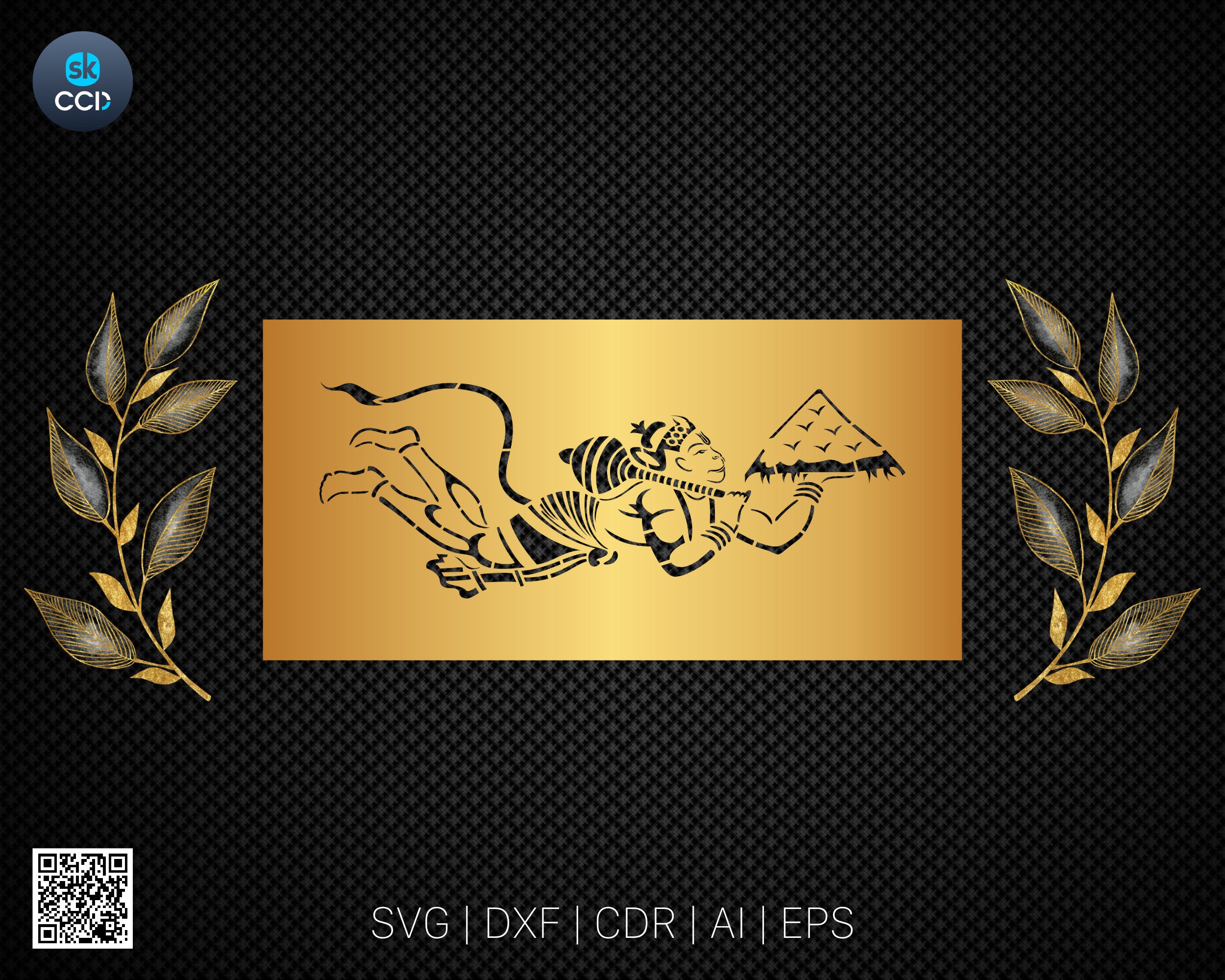 Indian God | Lord Hanuman | Hanuman | Laser Cutting Design | DXF Vector | Cnc Instant Download File | Cnc Digital Design
