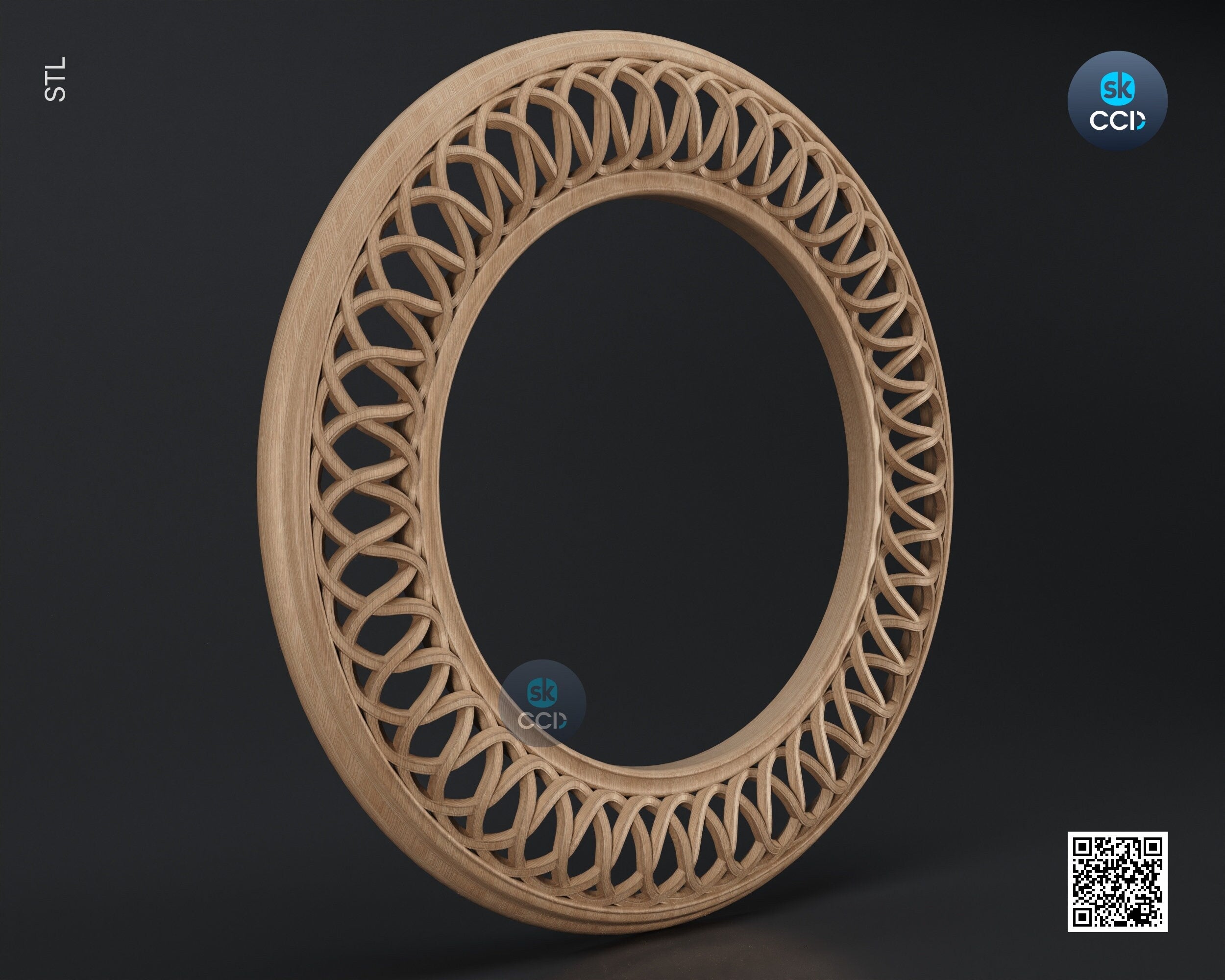 Carved Frame STL 3D Model, Carvign Frame, CNC Router Carving ArtCAM File, CNC files, Wood, Art, Wall Decor SKWF1036