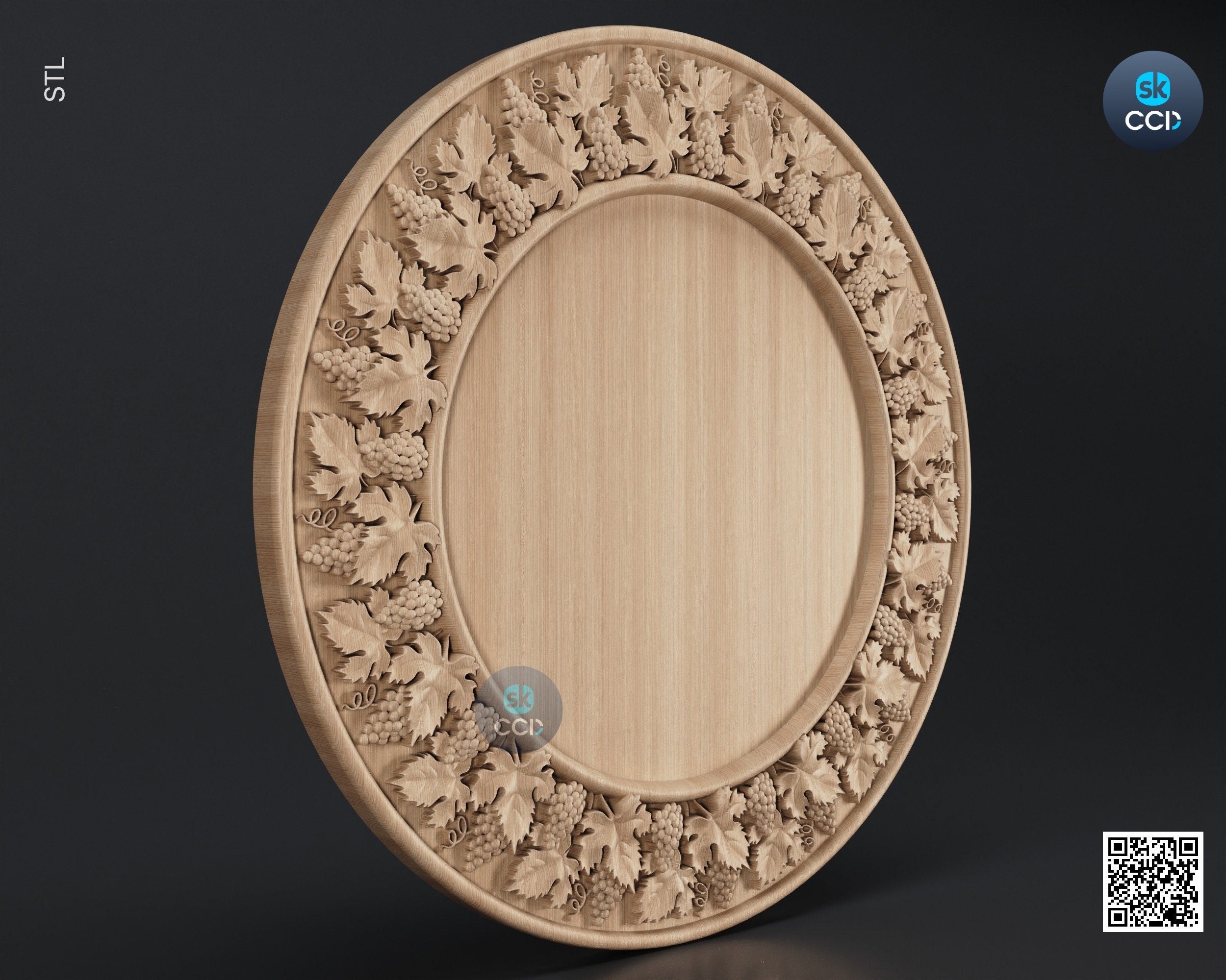 Carved Frame STL 3D Model, Carvign Frame, CNC Router Carving ArtCAM File, CNC files, Wood, Art, Wall Decor SKWF10100