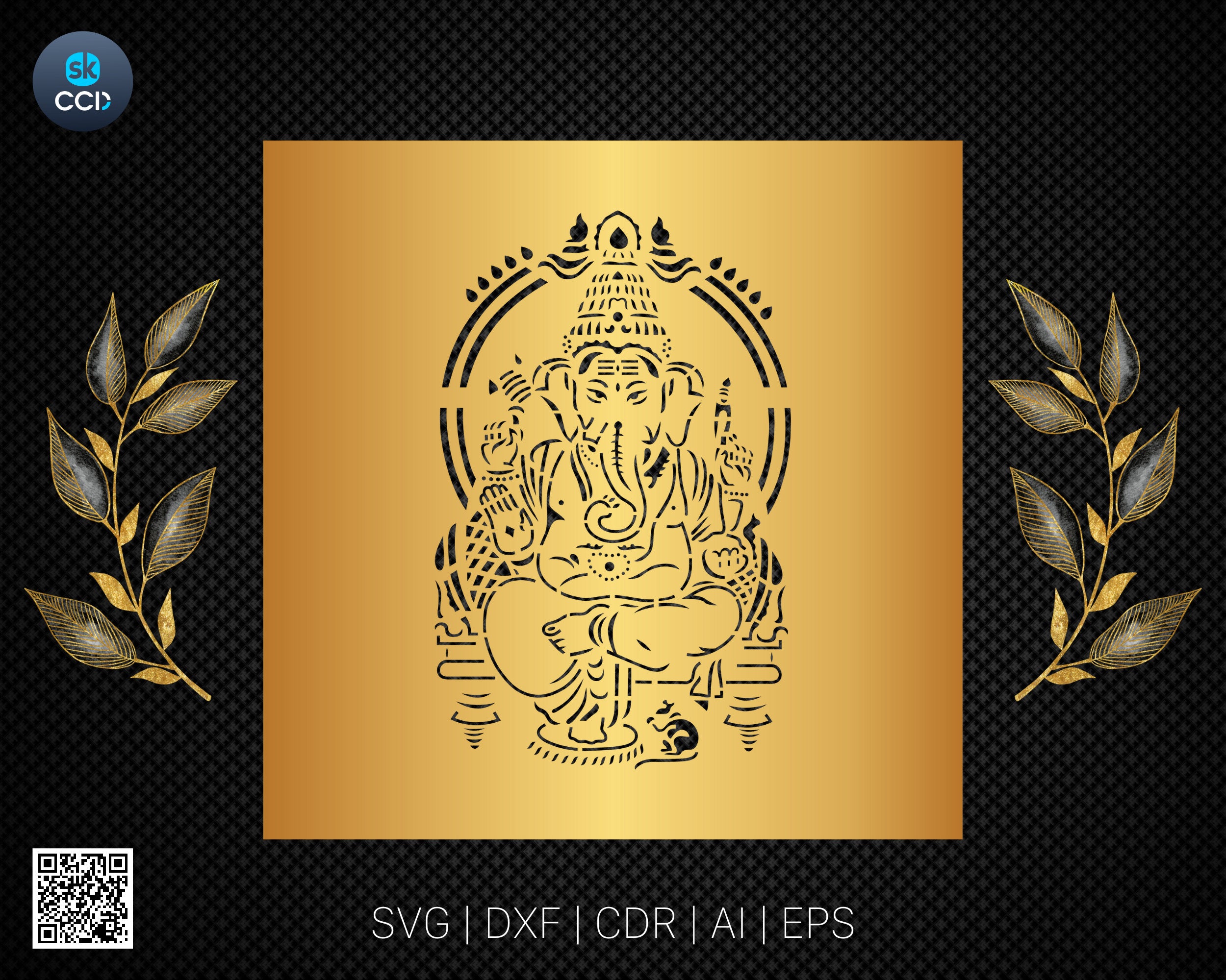 Lord Ganesh | Ganesha | Laser Cutting Design | Dxf File | Laser cut design | Instant Download