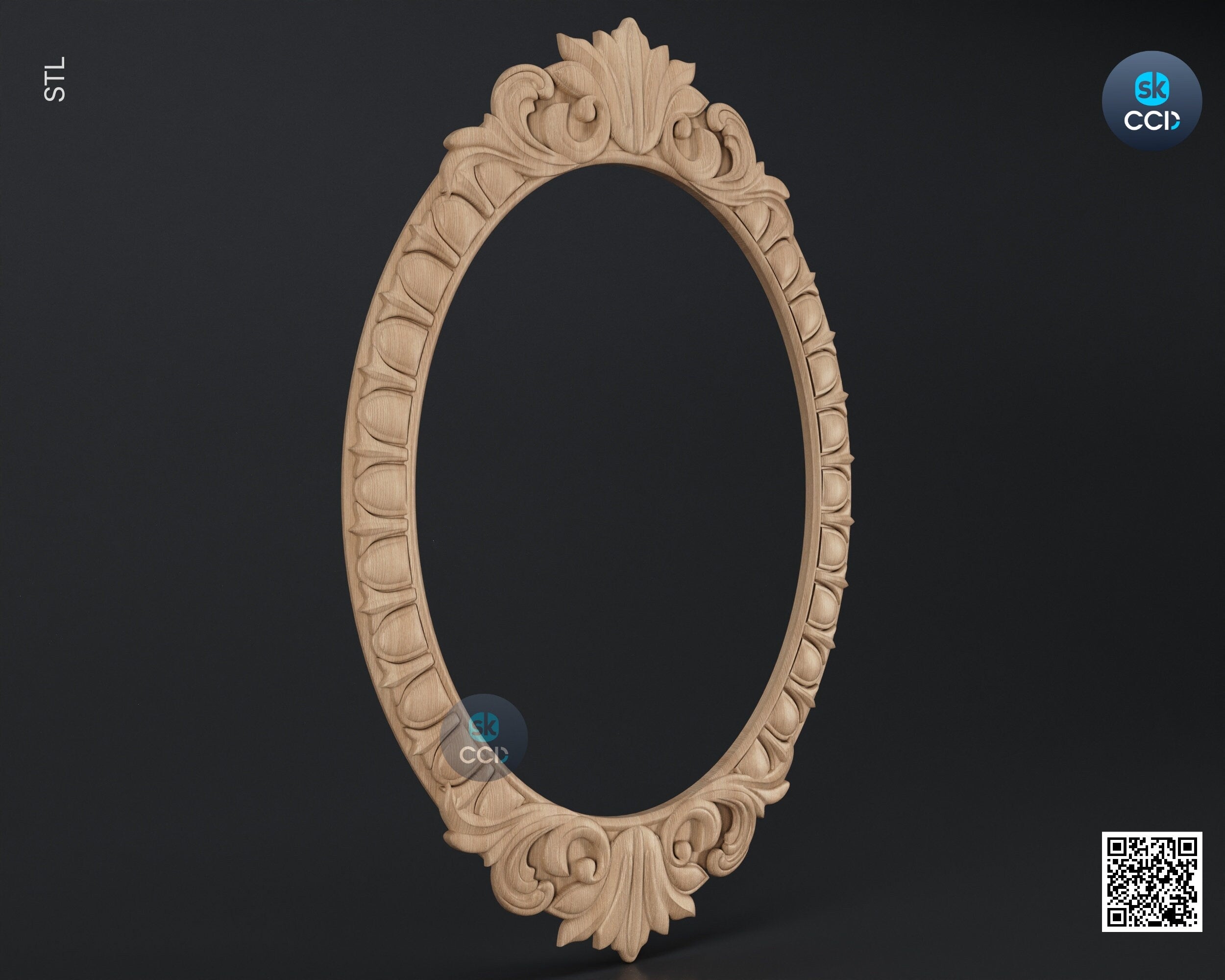 Carved Frame STL 3D Model, Carvign Frame, CNC Router Carving ArtCAM File, CNC files, Wood, Art, Wall Decor SKWF10253