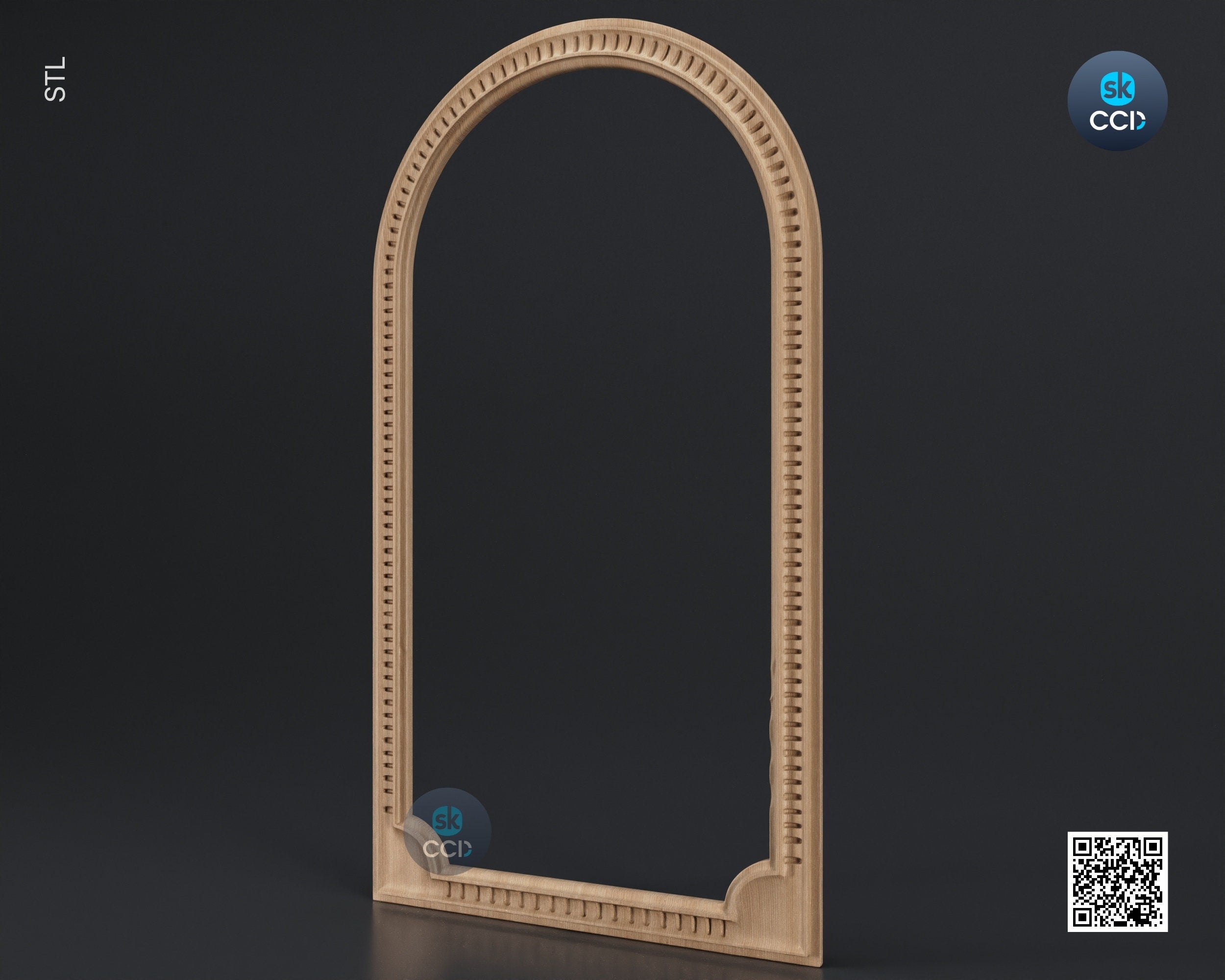 Carved Frame STL 3D Model, Carvign Frame, CNC Router Carving ArtCAM File, CNC files, Wood, Art, Wall Decor SKWF1003
