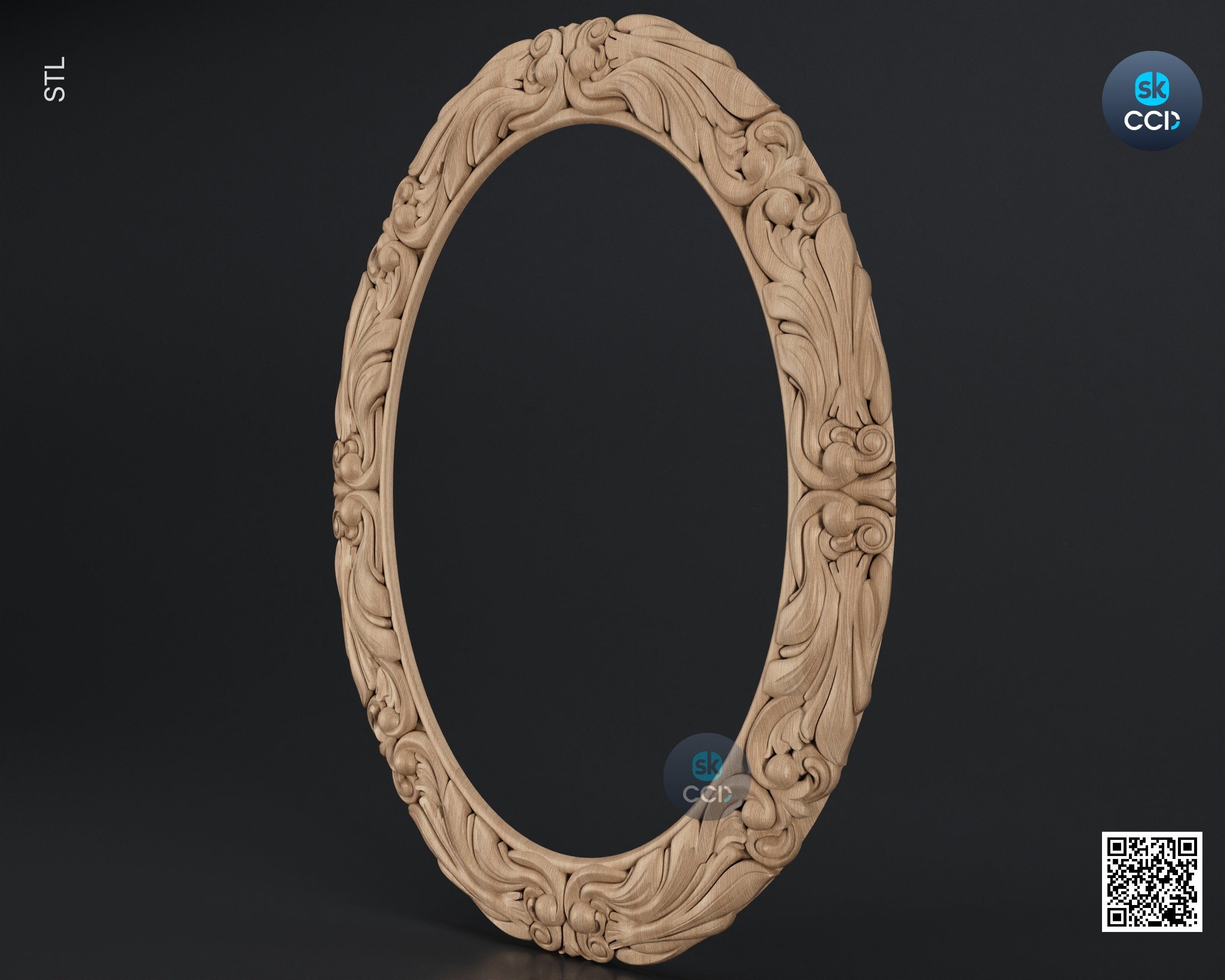 Carved Frame STL 3D Model, Carvign Frame, CNC Router Carving ArtCAM File, CNC files, Wood, Art, Wall Decor SKWF10160