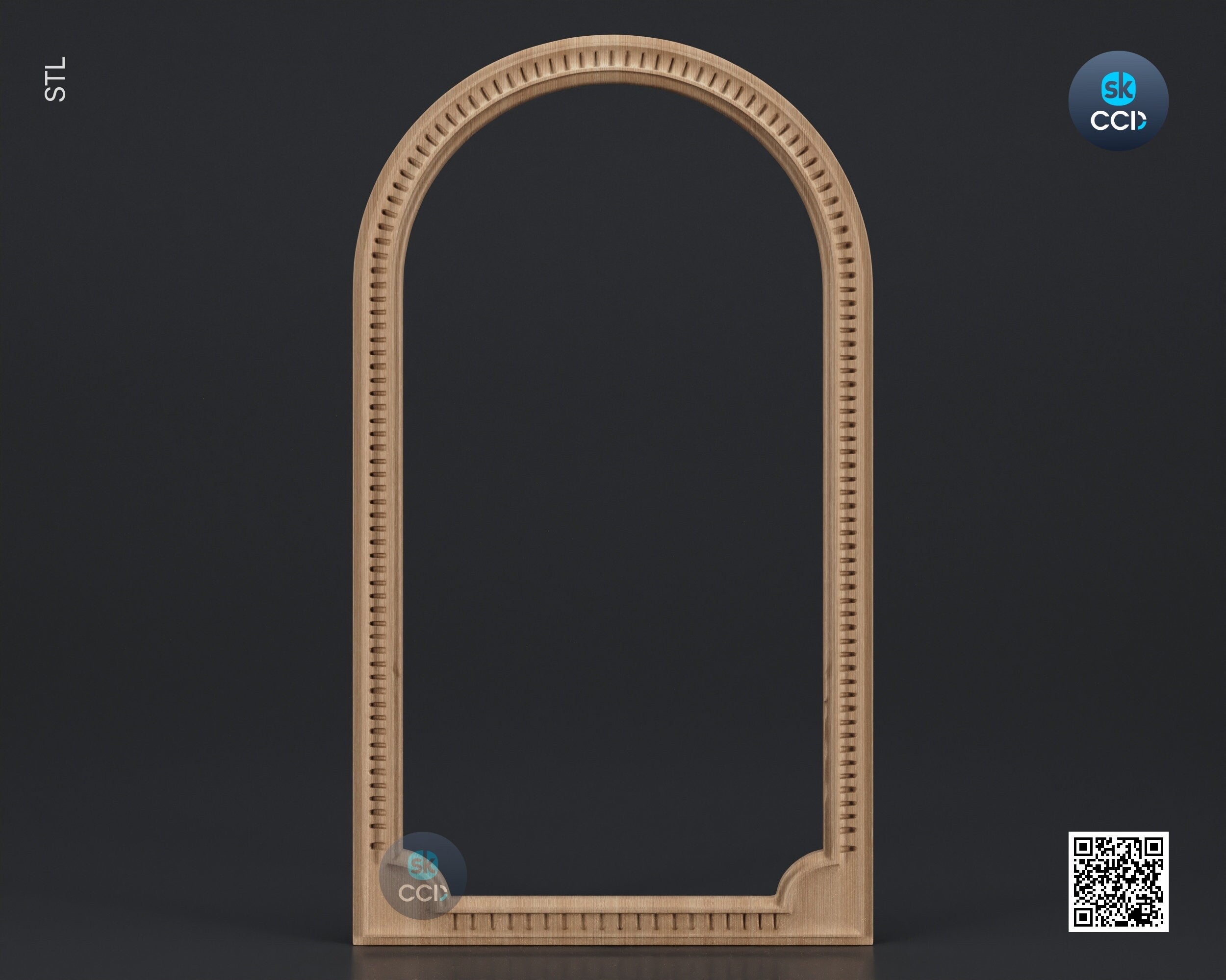 Carved Frame STL 3D Model, Carvign Frame, CNC Router Carving ArtCAM File, CNC files, Wood, Art, Wall Decor SKWF1003