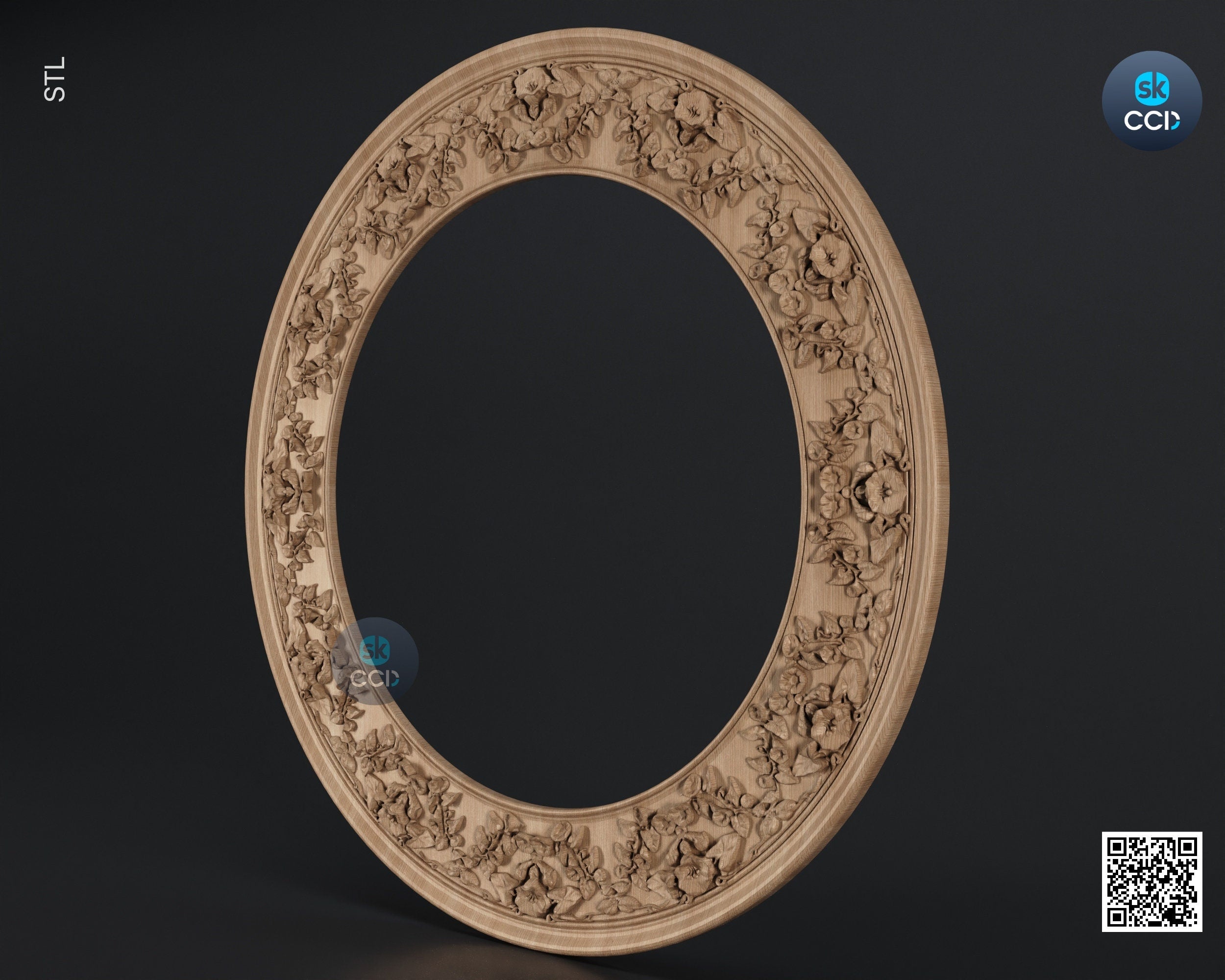 Carved Frame STL 3D Model, Carvign Frame, CNC Router Carving ArtCAM File, CNC files, Wood, Art, Wall Decor SKWF10128