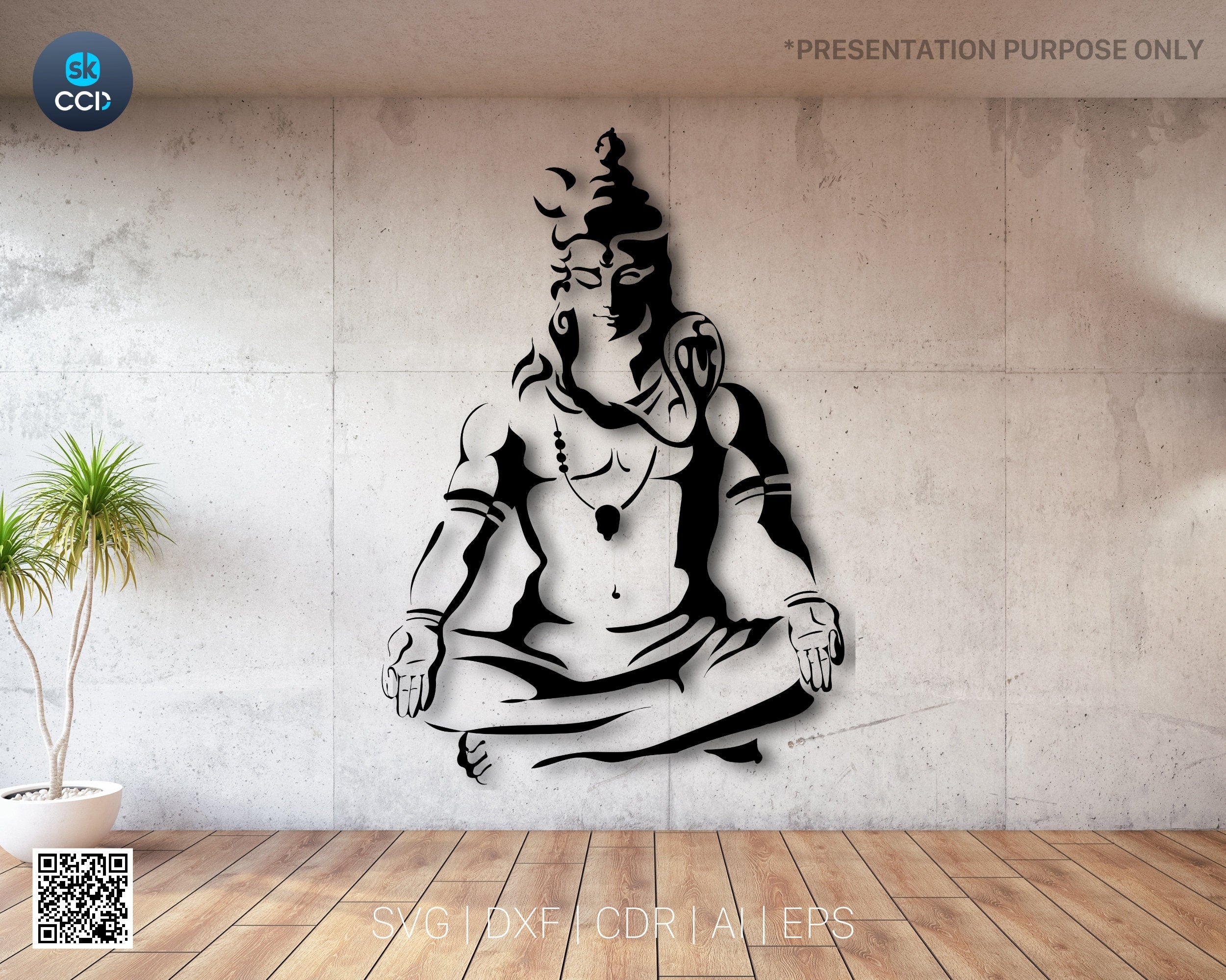 Indian God | Lord Shiv | Shiva | Laser Cutting Design | DXF Vector | Cnc Instant Download File | Cnc Digital Design