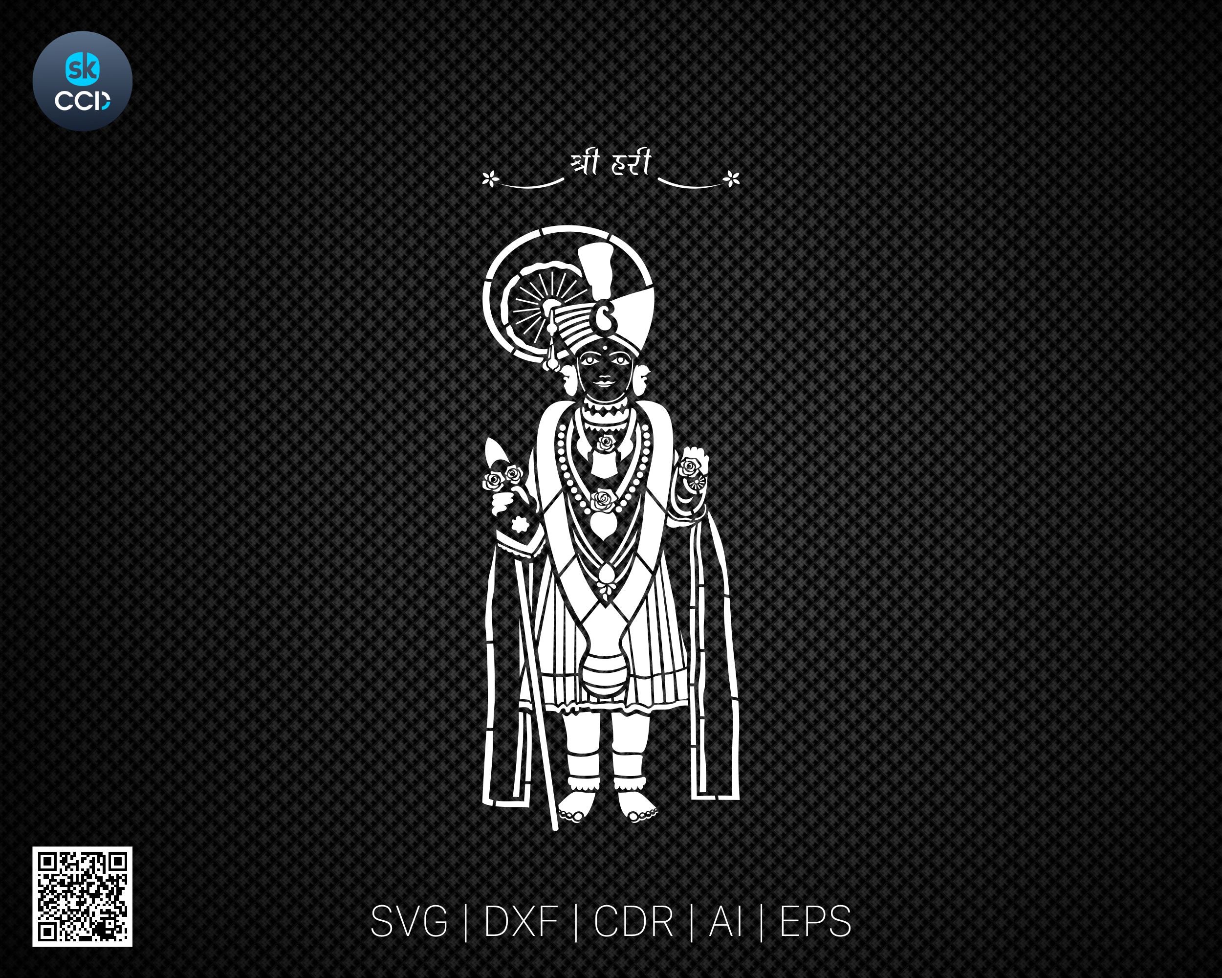 Swaminarayan | Wall Art | Indian God |  | Laser Cutting Design | DXF Vector | Cnc Instant Download File | Cnc Digital Design