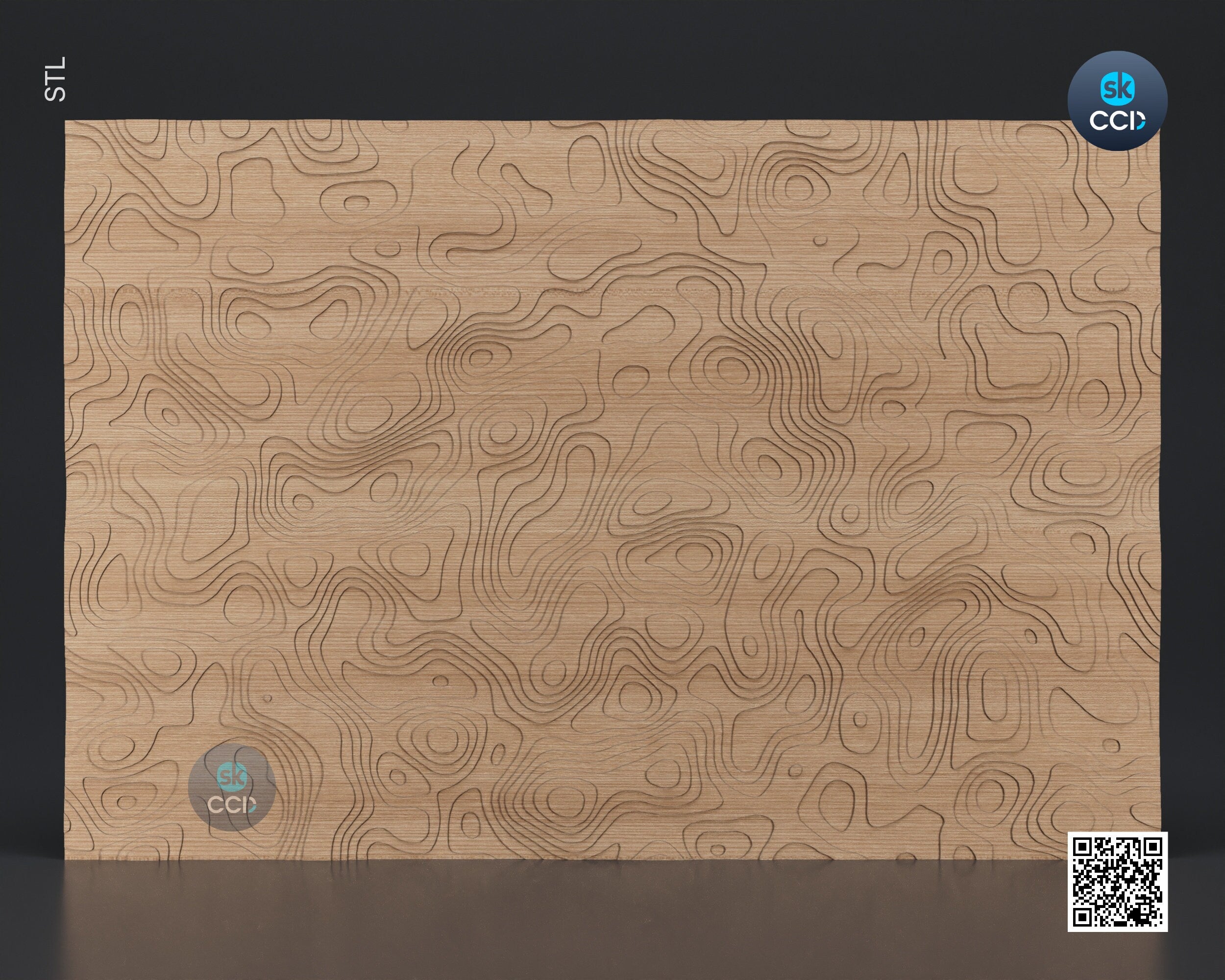 Wood Wall Art, LAYERED STL Model, CNC Router Carving ArtCAM File, Wall Sculpture, Wood Carving, 3D Model