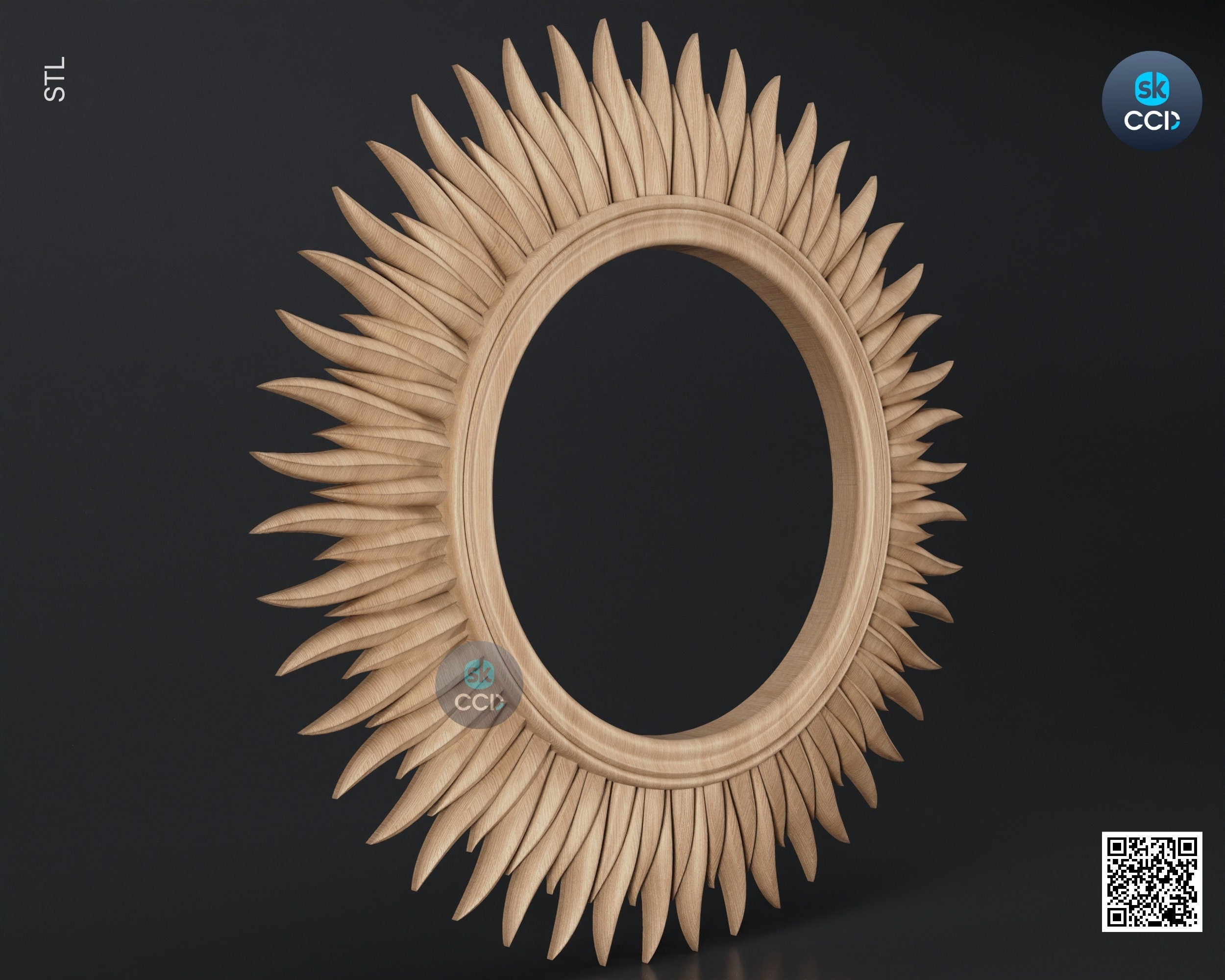 Carved Frame STL 3D Model, Carvign Frame, CNC Router Carving ArtCAM File, CNC files, Wood, Art, Wall Decor SKWF10210