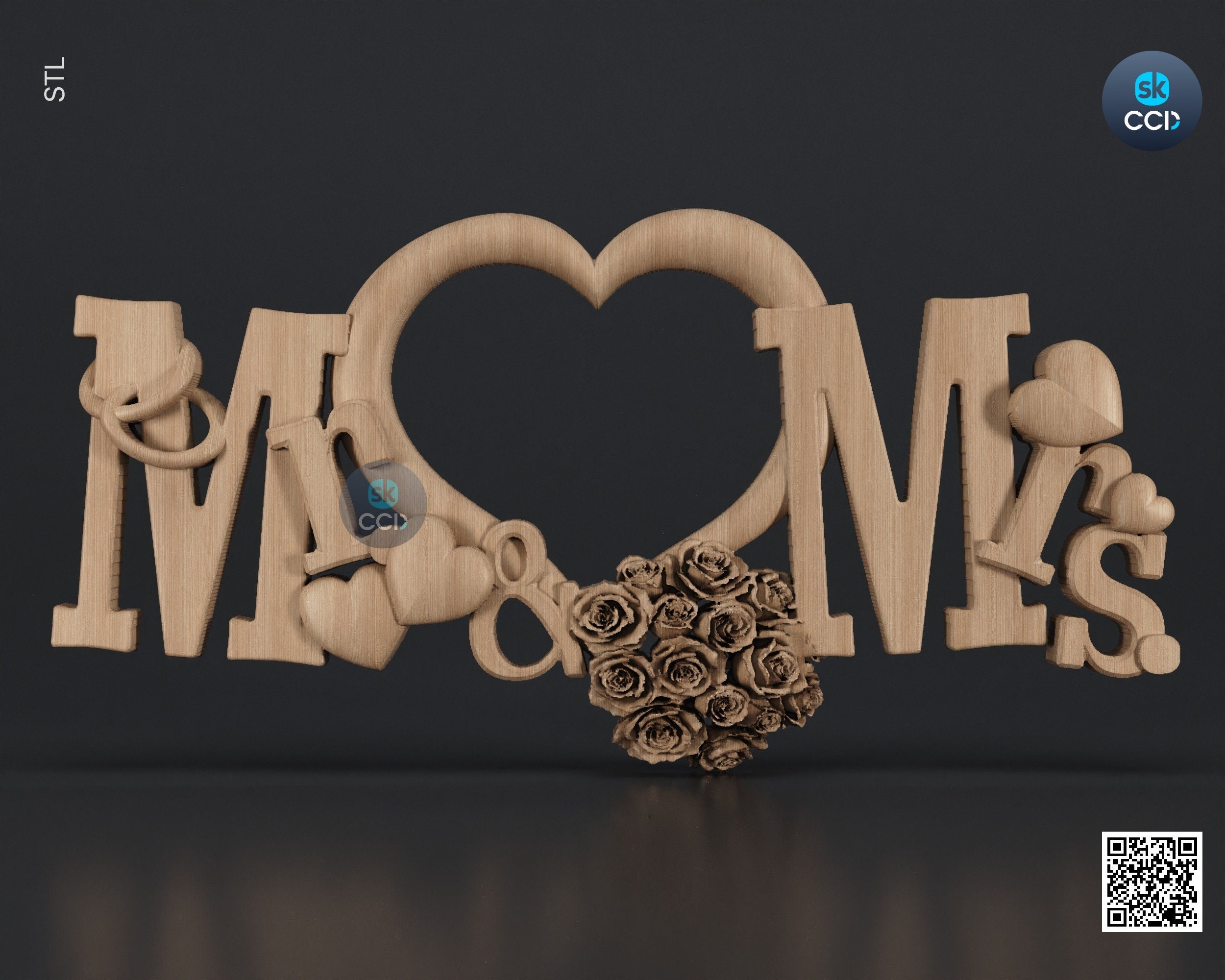 Carved Frame STL 3D Model, Carvign Frame, CNC Router Carving ArtCAM File, CNC files, Wood, Art, Wall Decor SKWF10174