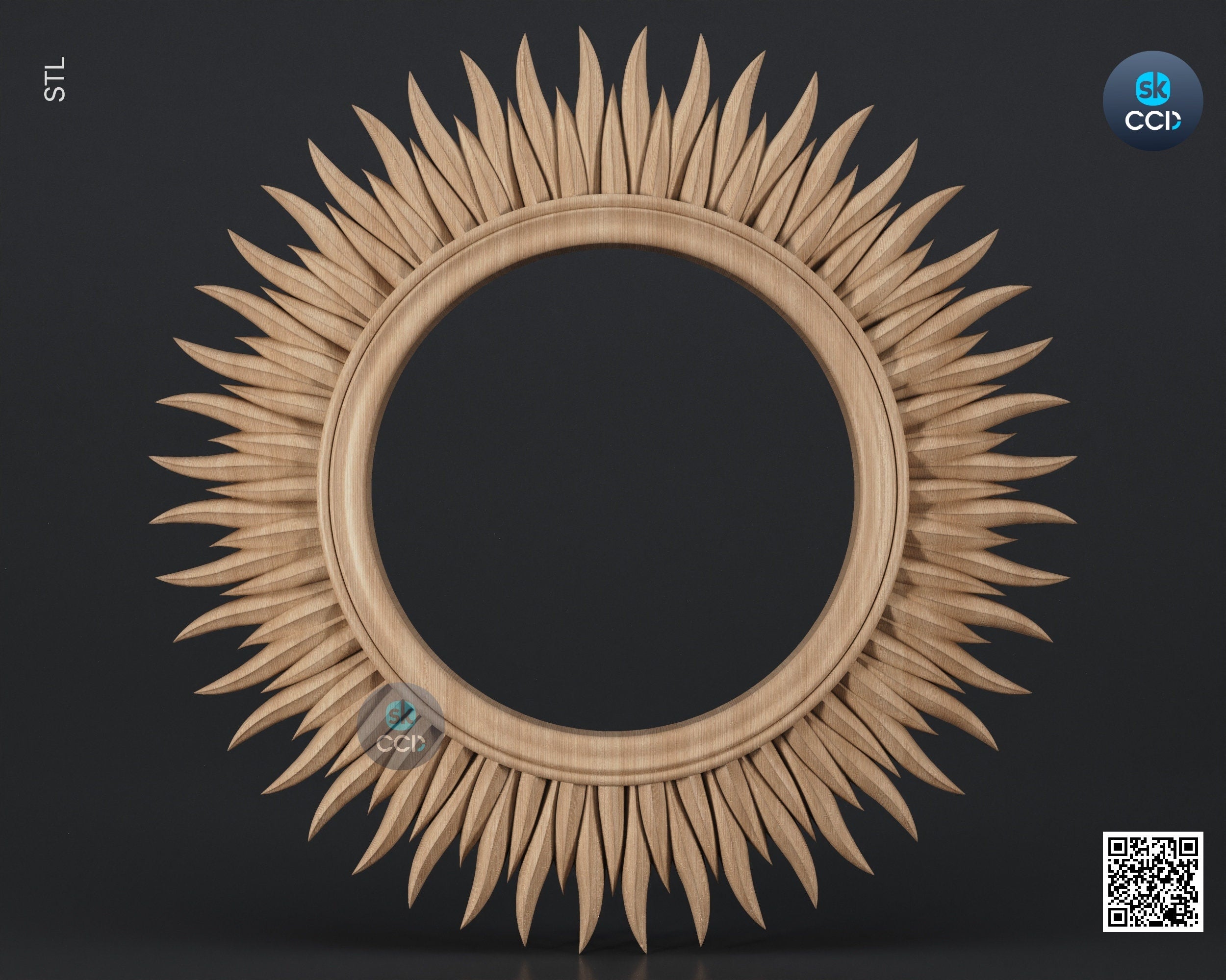 Carved Frame STL 3D Model, Carvign Frame, CNC Router Carving ArtCAM File, CNC files, Wood, Art, Wall Decor SKWF10210