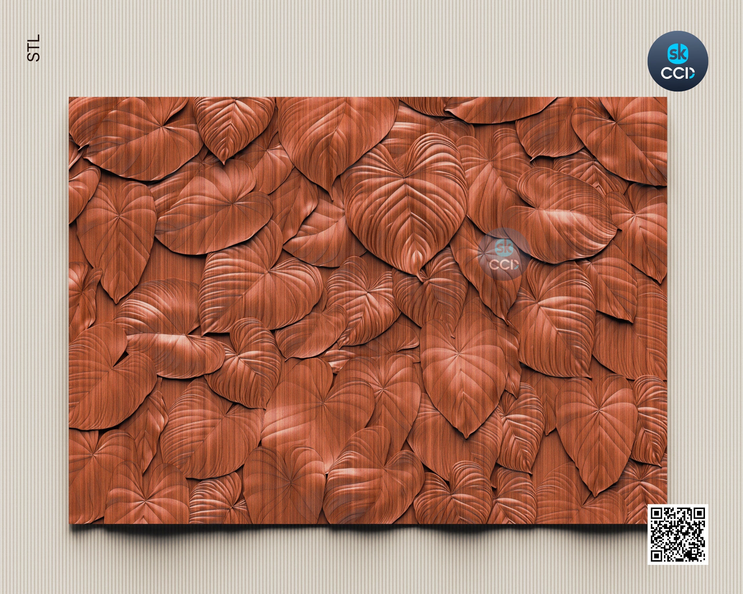 Wood Carving Art | Digital Files | Carving | Fogliame | Instant Download Files for CNC | 3D Model | 3D Printed Wall Art