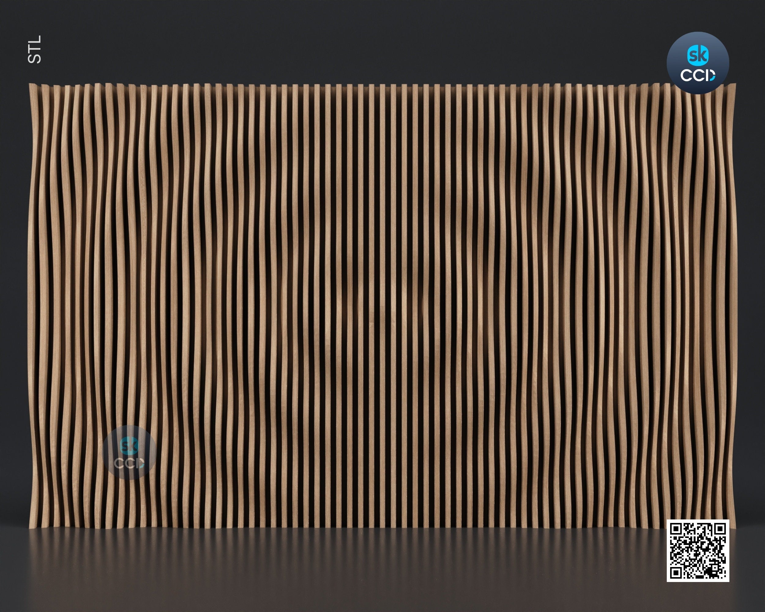 Wood Wall Art, Parametric STL Model, CNC Router Carving ArtCAM File, Wall Sculpture, Wood Carving, 3D Model
