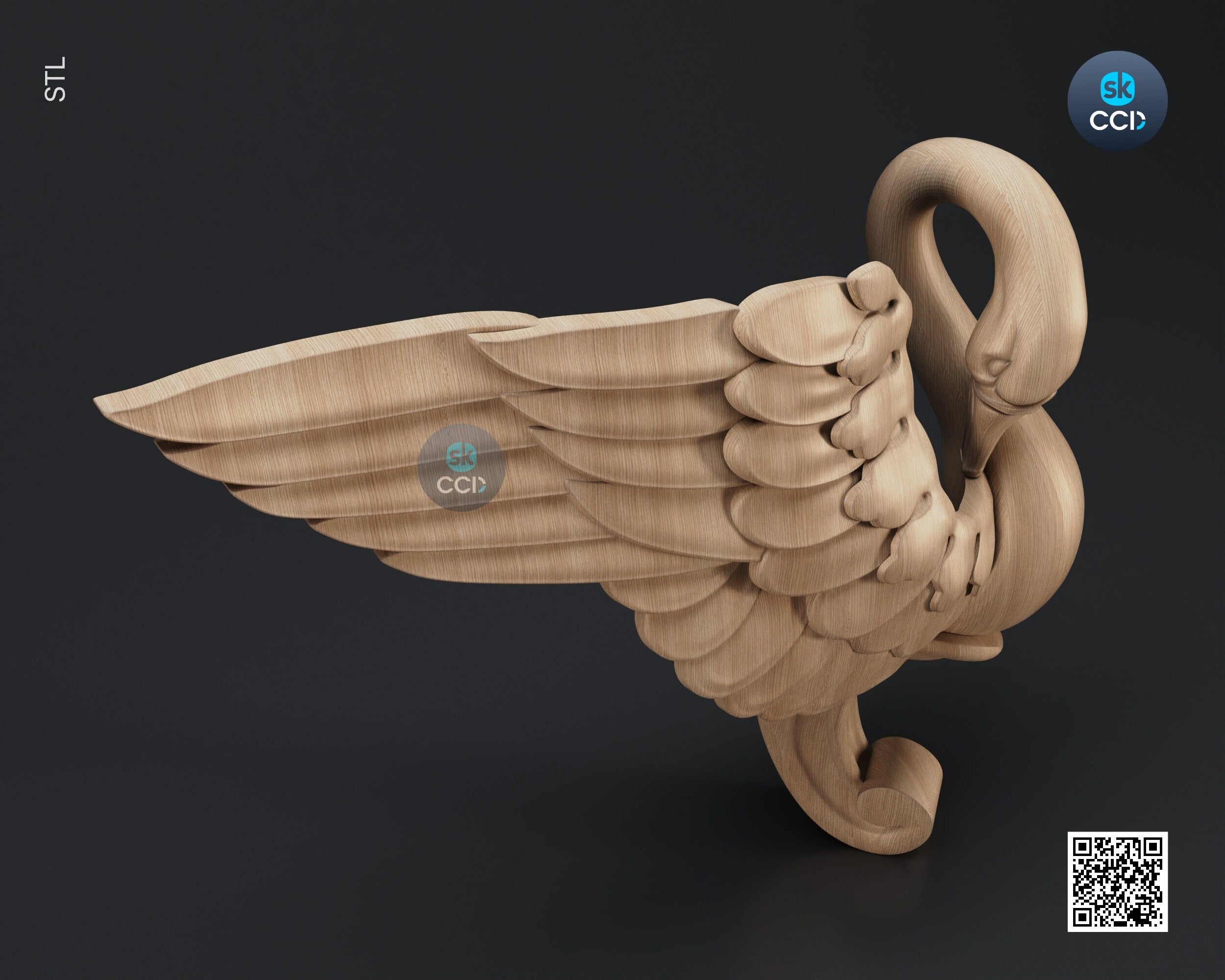 Furniture Leg 3D Model For Cnc Router, Wood Carving Digital File, Column Design, Model No. SKWL1015