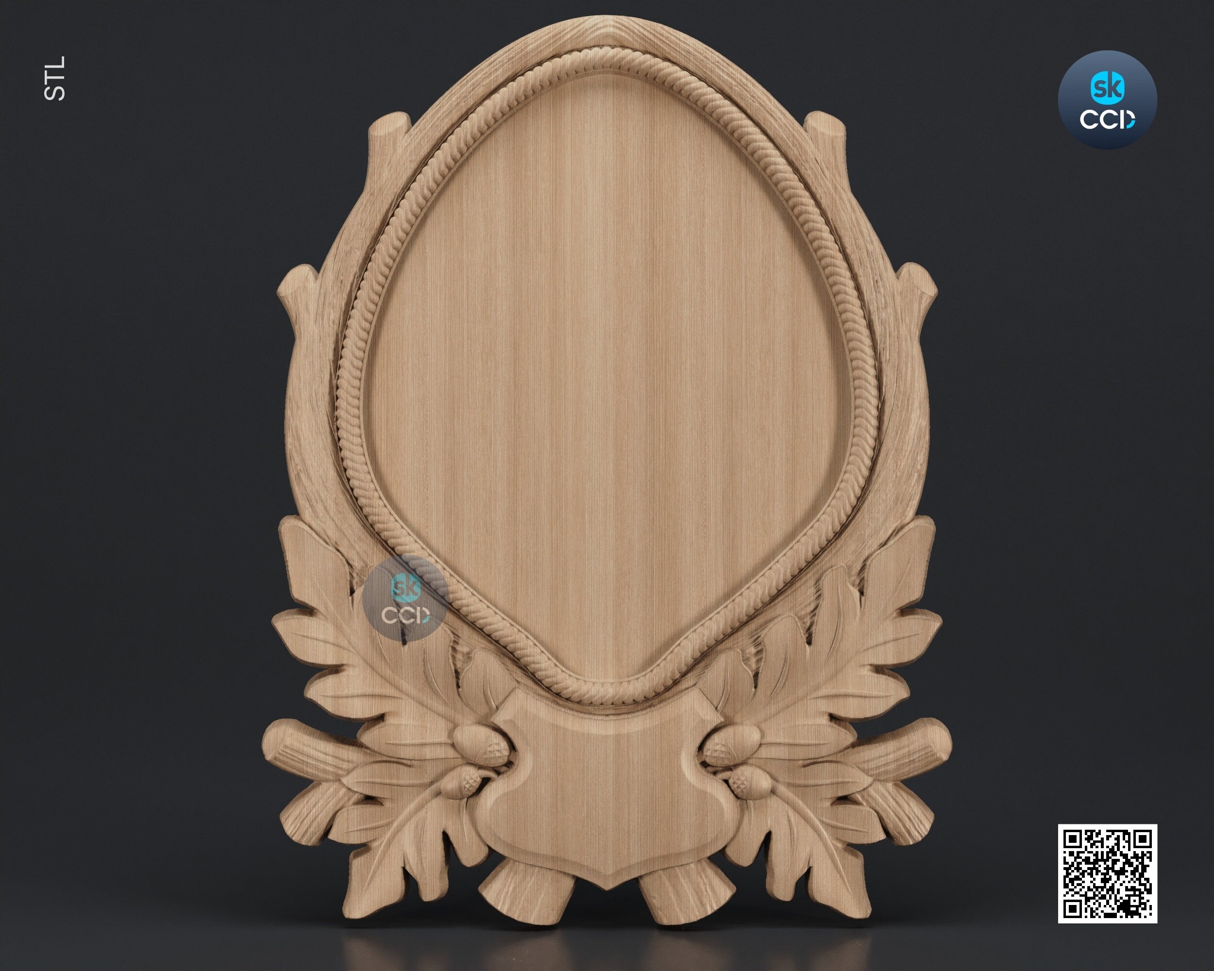 Carved Frame STL 3D Model, Carvign Frame, CNC Router Carving ArtCAM File, CNC files, Wood, Art, Wall Decor SKWF1028