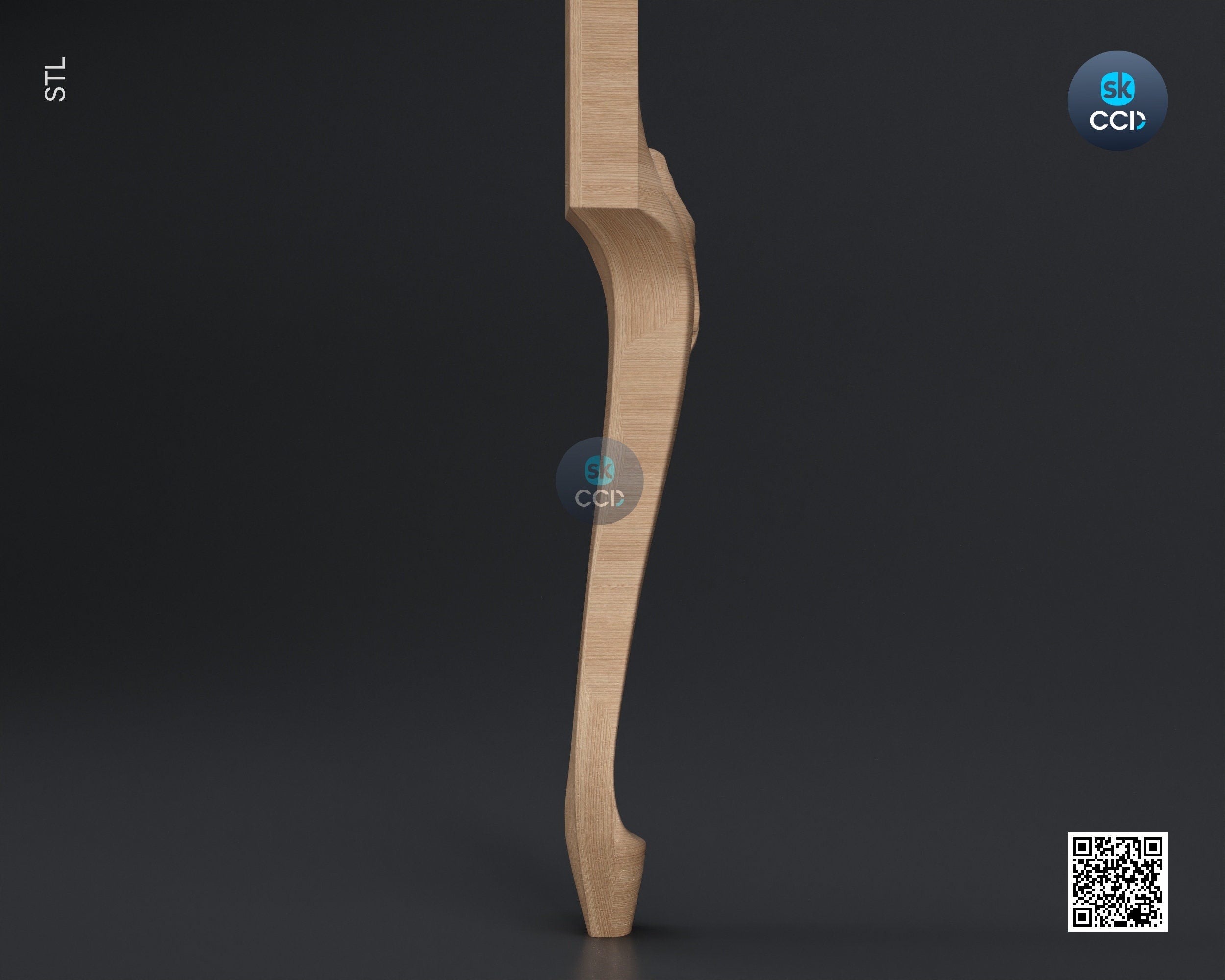 Furniture Leg 3D Model For Cnc Router, Wood Carving Digital File, Column Design, Model No. SKWL1028