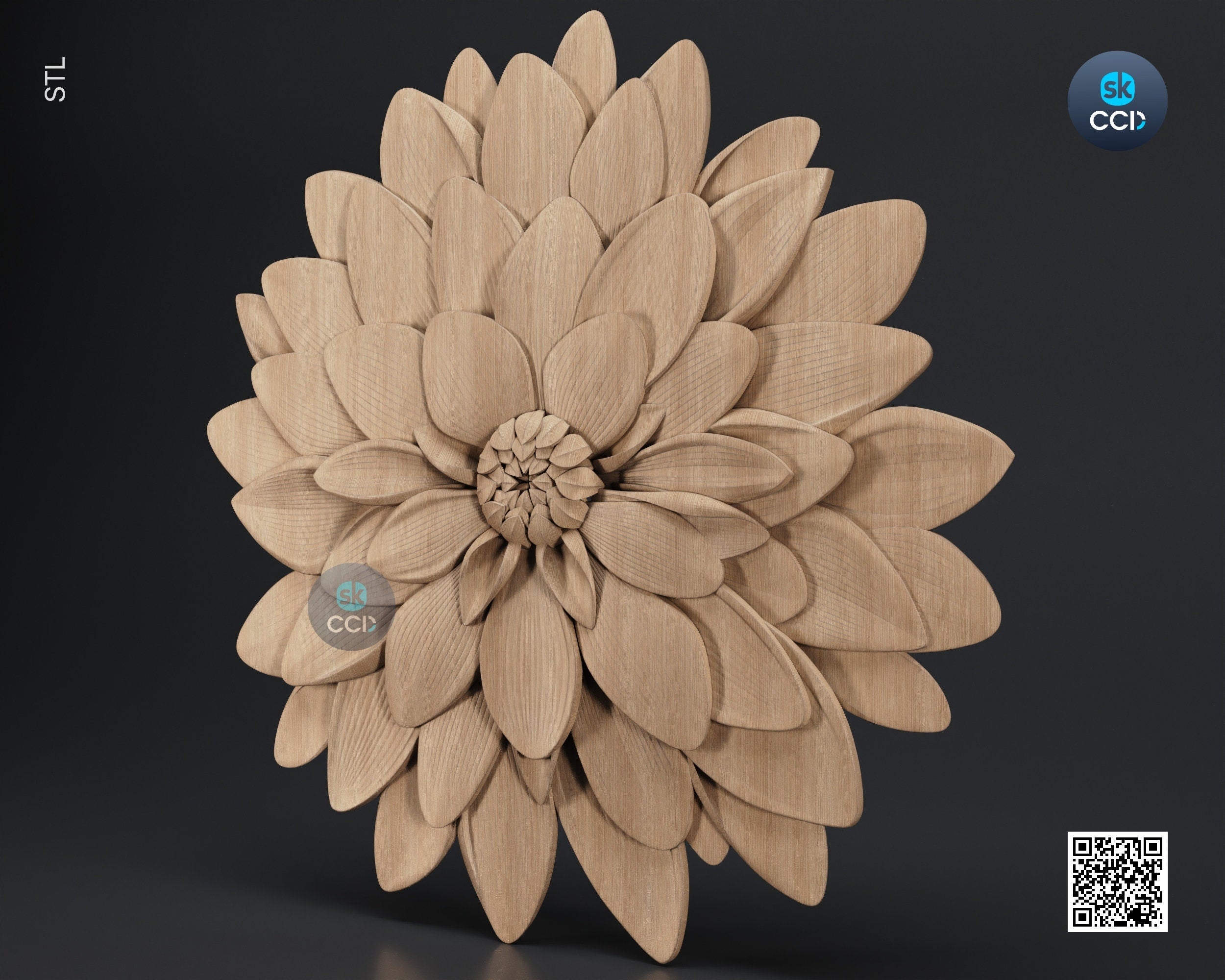 Wood Wall Art, Scent of nature STL Model, CNC Router Carving ArtCAM File, Wall Sculpture, Wood Carving, 3D Model