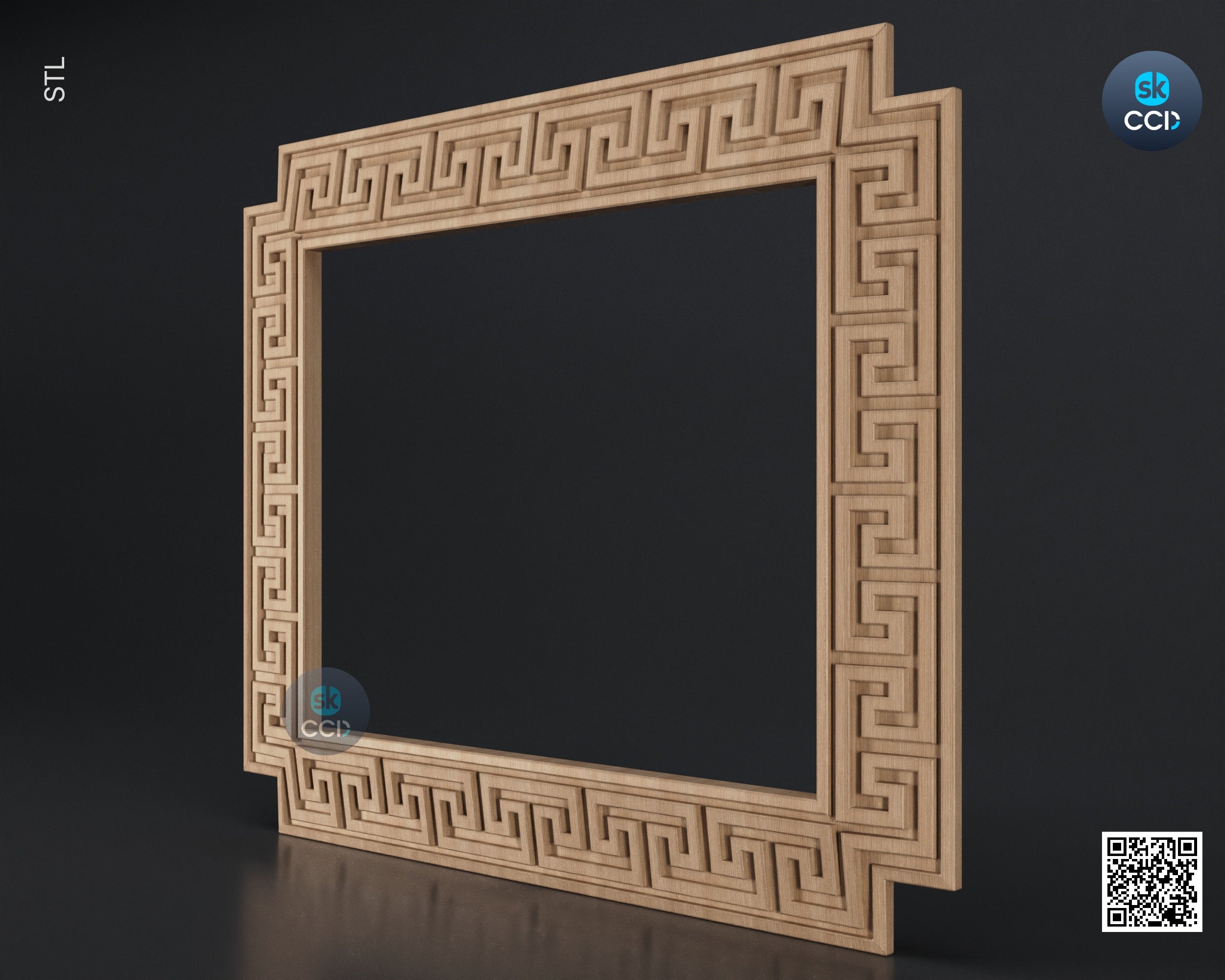 Carved Frame STL 3D Model, Carvign Frame, CNC Router Carving ArtCAM File, CNC files, Wood, Art, Wall Decor SKWF10247