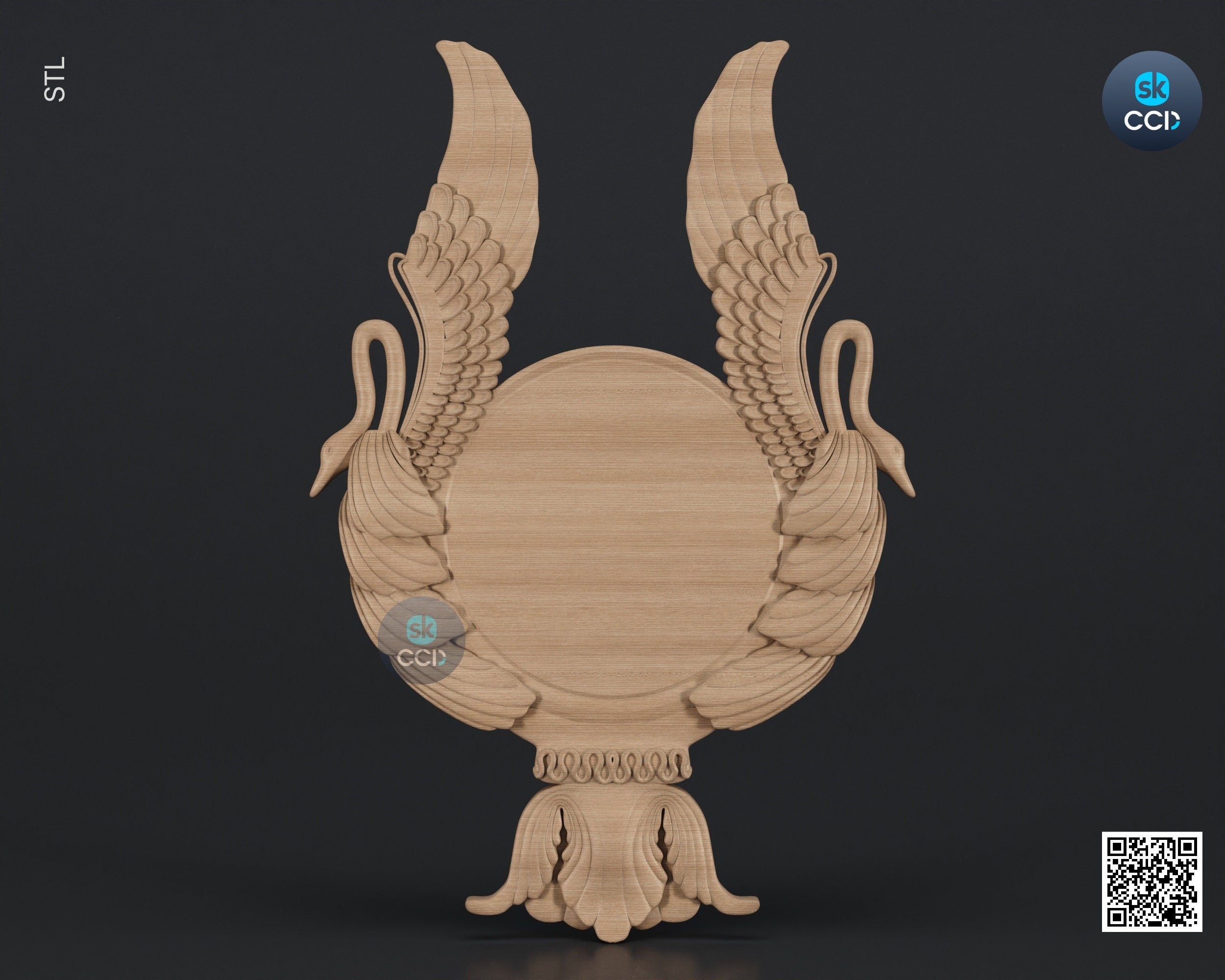 Carved Frame STL 3D Model, Carvign Frame, CNC Router Carving ArtCAM File, CNC files, Wood, Art, Wall Decor SKWF10161