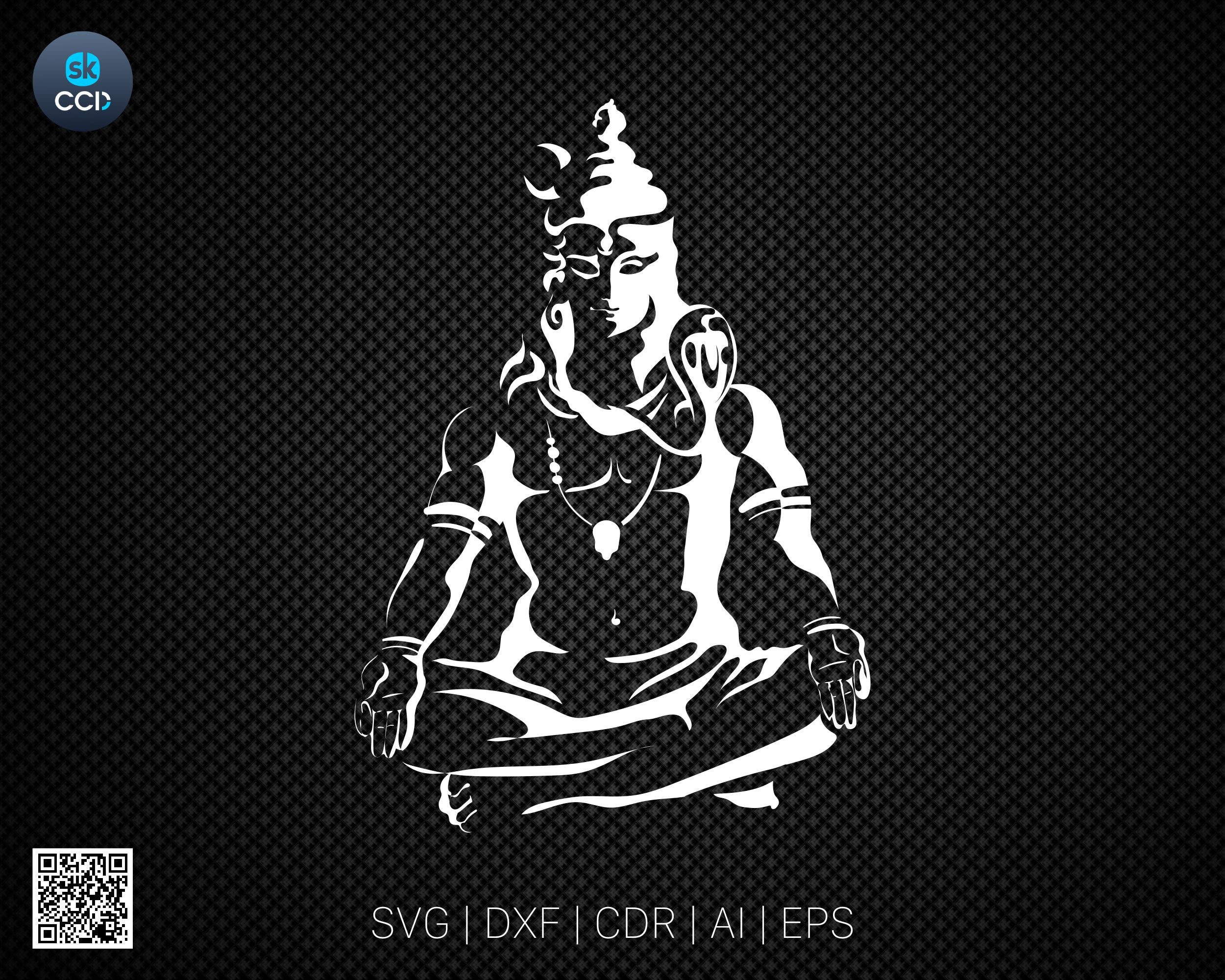 Indian God | Lord Shiv | Shiva | Laser Cutting Design | DXF Vector | Cnc Instant Download File | Cnc Digital Design