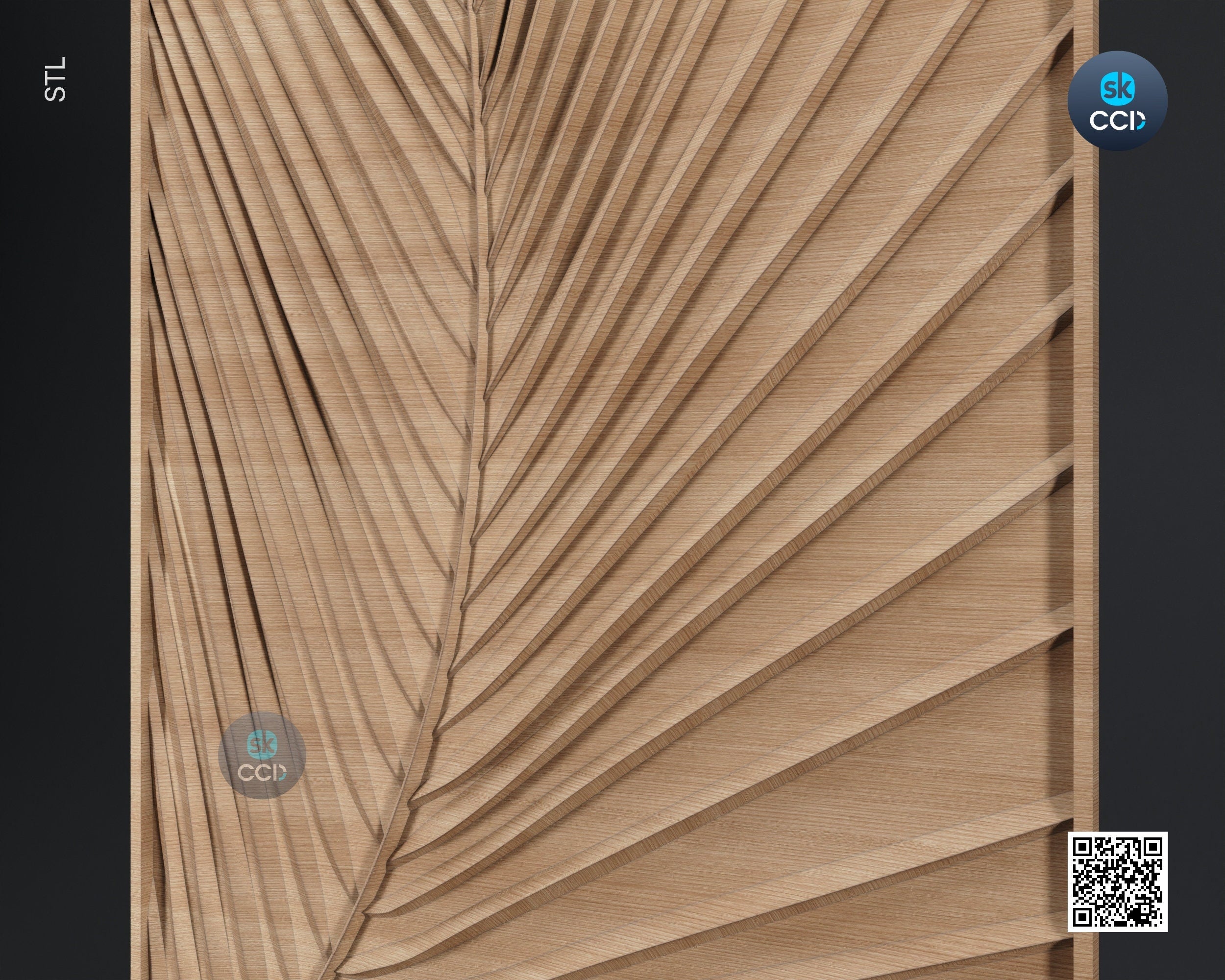 Wood Wall Art, Leaf STL Model, CNC Router Carving ArtCAM File, Wall Sculpture, Wood Carving, 3D Model