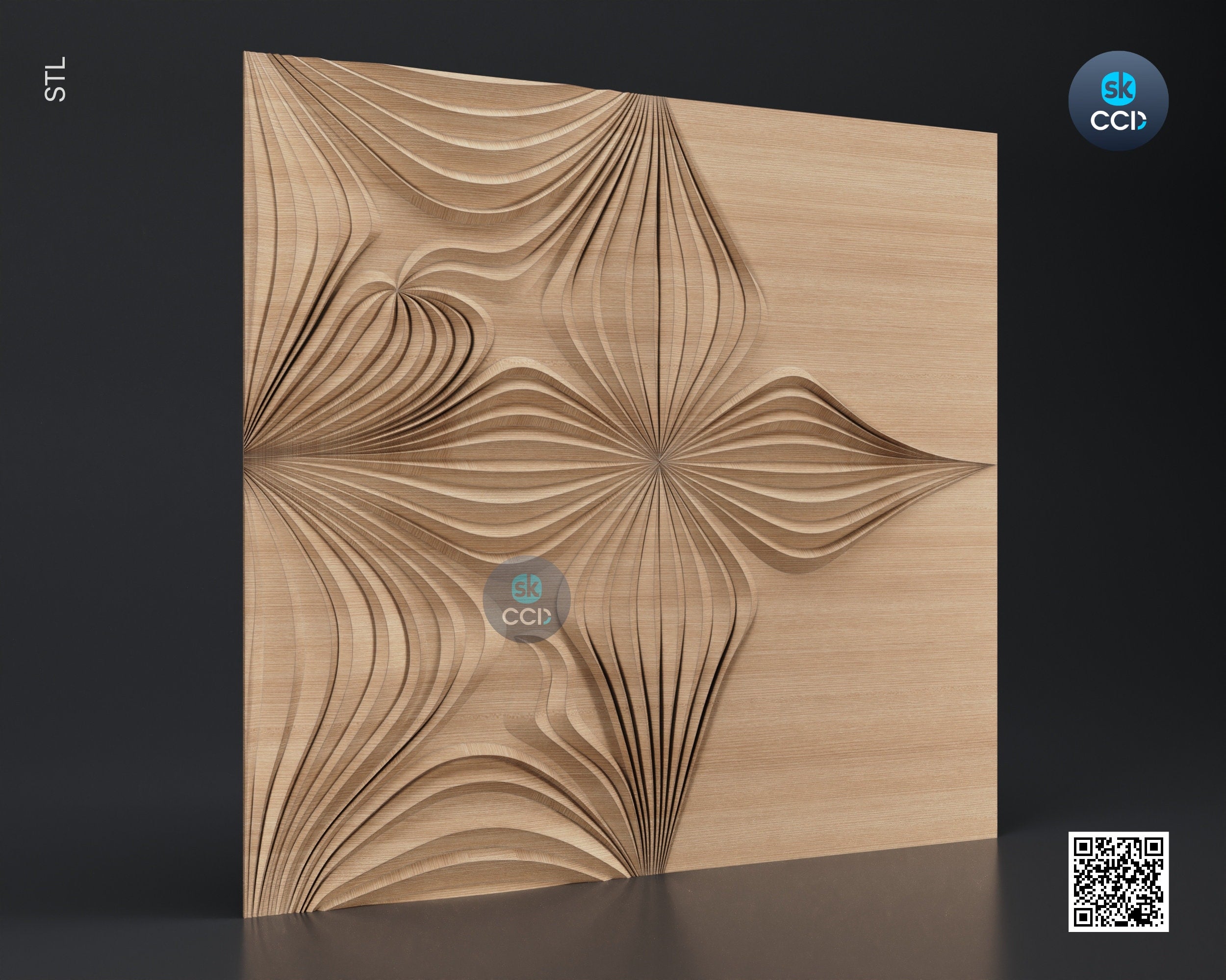 Wood Wall Art, ASTER STL Model, CNC Router Carving ArtCAM File, Wall Sculpture, Wood Carving, 3D Model