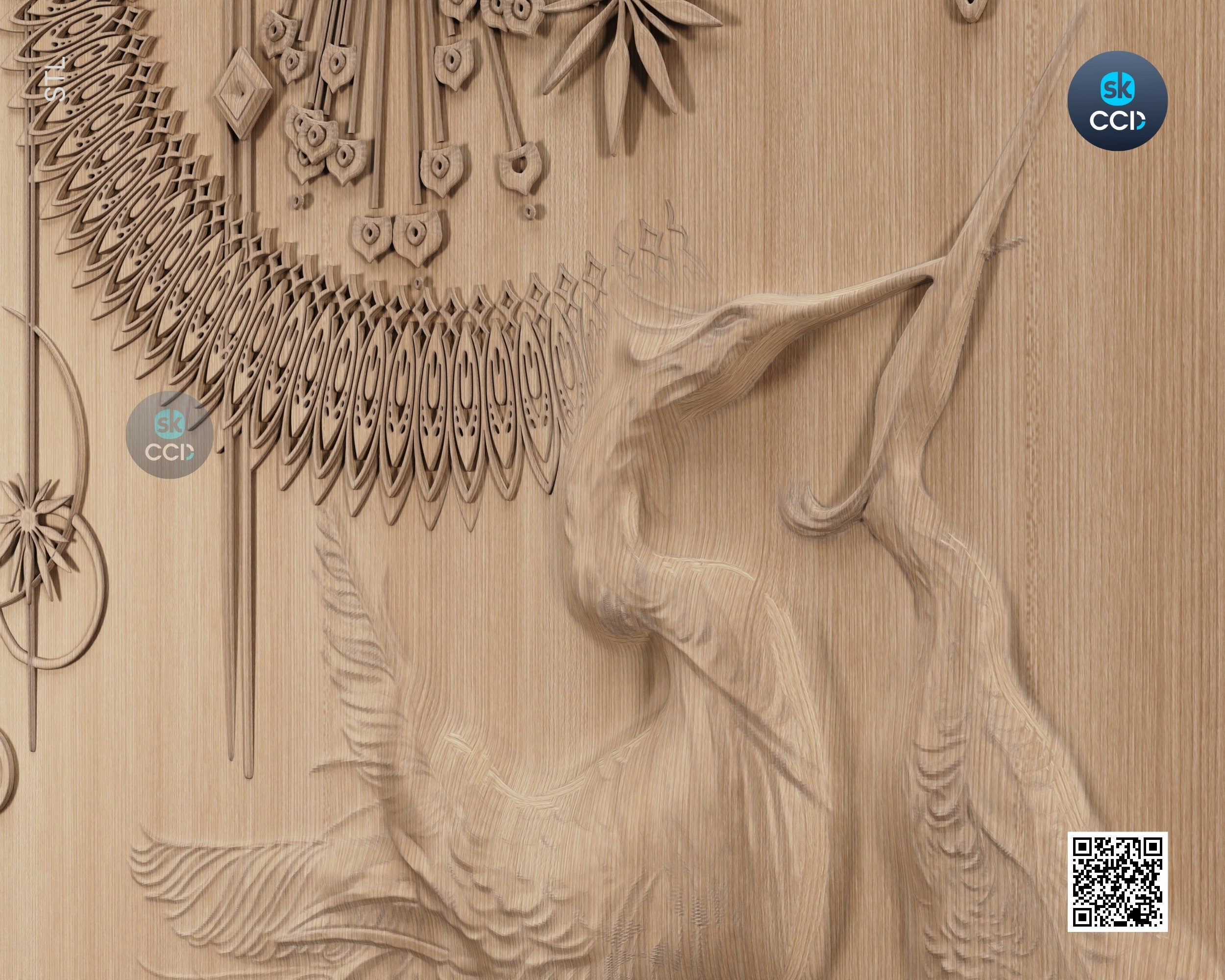 Wood Wall Art, Spirit STL Model, CNC Router Carving ArtCAM File, Wall Sculpture, Wood Carving, 3D Model