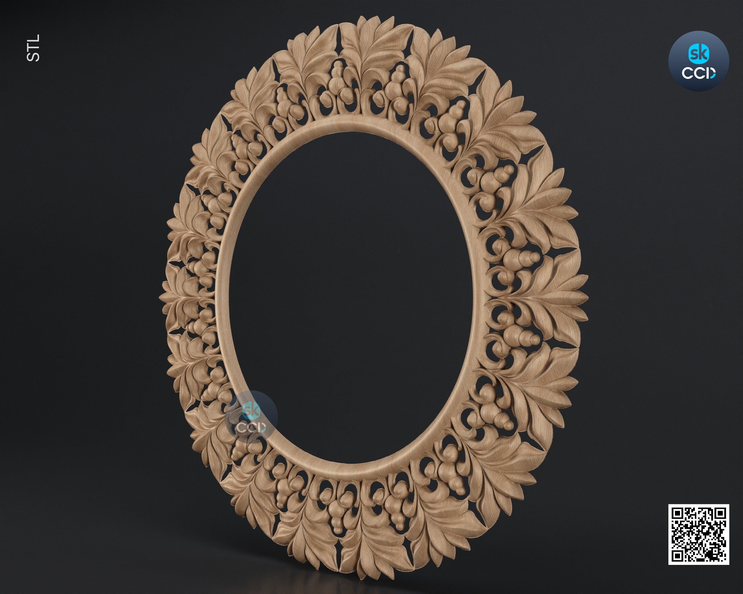 Carved Frame STL 3D Model, Carvign Frame, CNC Router Carving ArtCAM File, CNC files, Wood, Art, Wall Decor SKWF10242