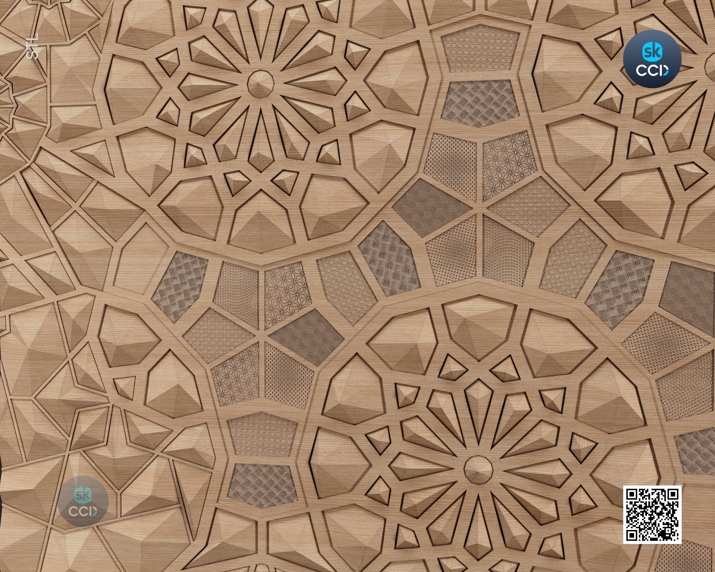 Wood Wall Art, Diamond STL Model, CNC Router Carving ArtCAM File, Wall Sculpture, Wood Carving, 3D Model