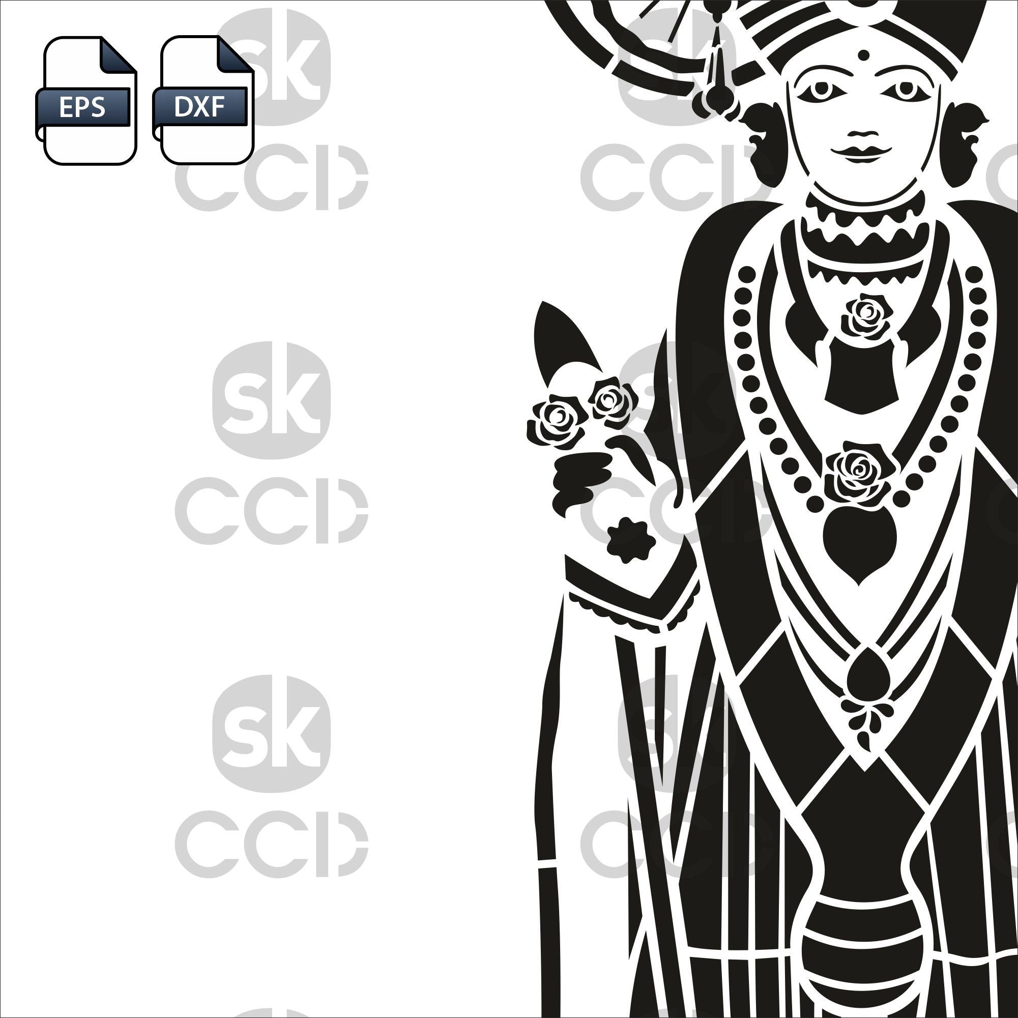 Swaminarayan | Wall Art | Indian God |  | Laser Cutting Design | DXF Vector | Cnc Instant Download File | Cnc Digital Design