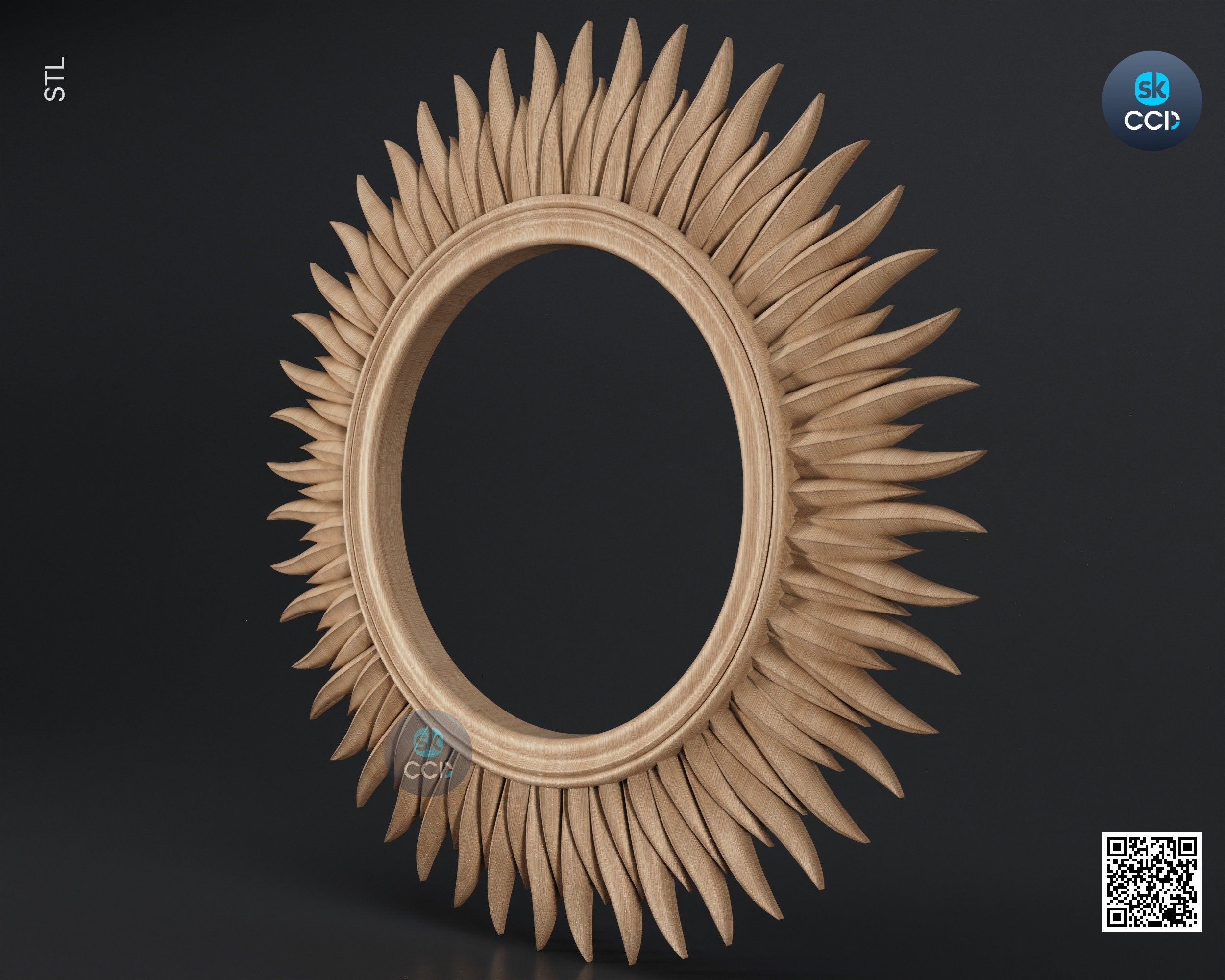 Carved Frame STL 3D Model, Carvign Frame, CNC Router Carving ArtCAM File, CNC files, Wood, Art, Wall Decor SKWF10210