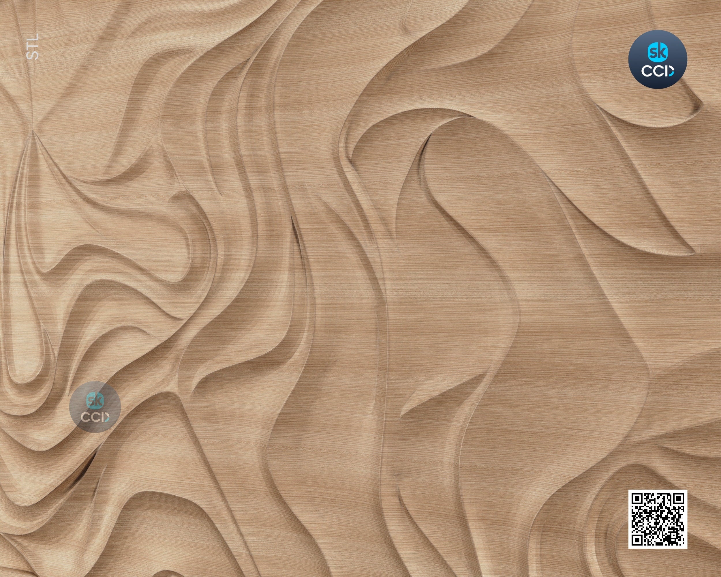 Wood Wall Art, Velvet STL Model, CNC Router Carving ArtCAM File, Wall Sculpture, Wood Carving, 3D Model
