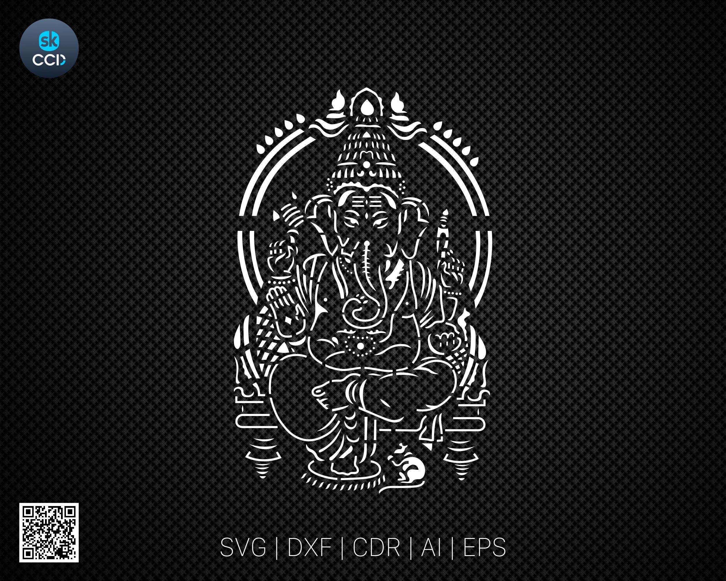 Lord Ganesh | Ganesha | Laser Cutting Design | Dxf File | Laser cut design | Instant Download