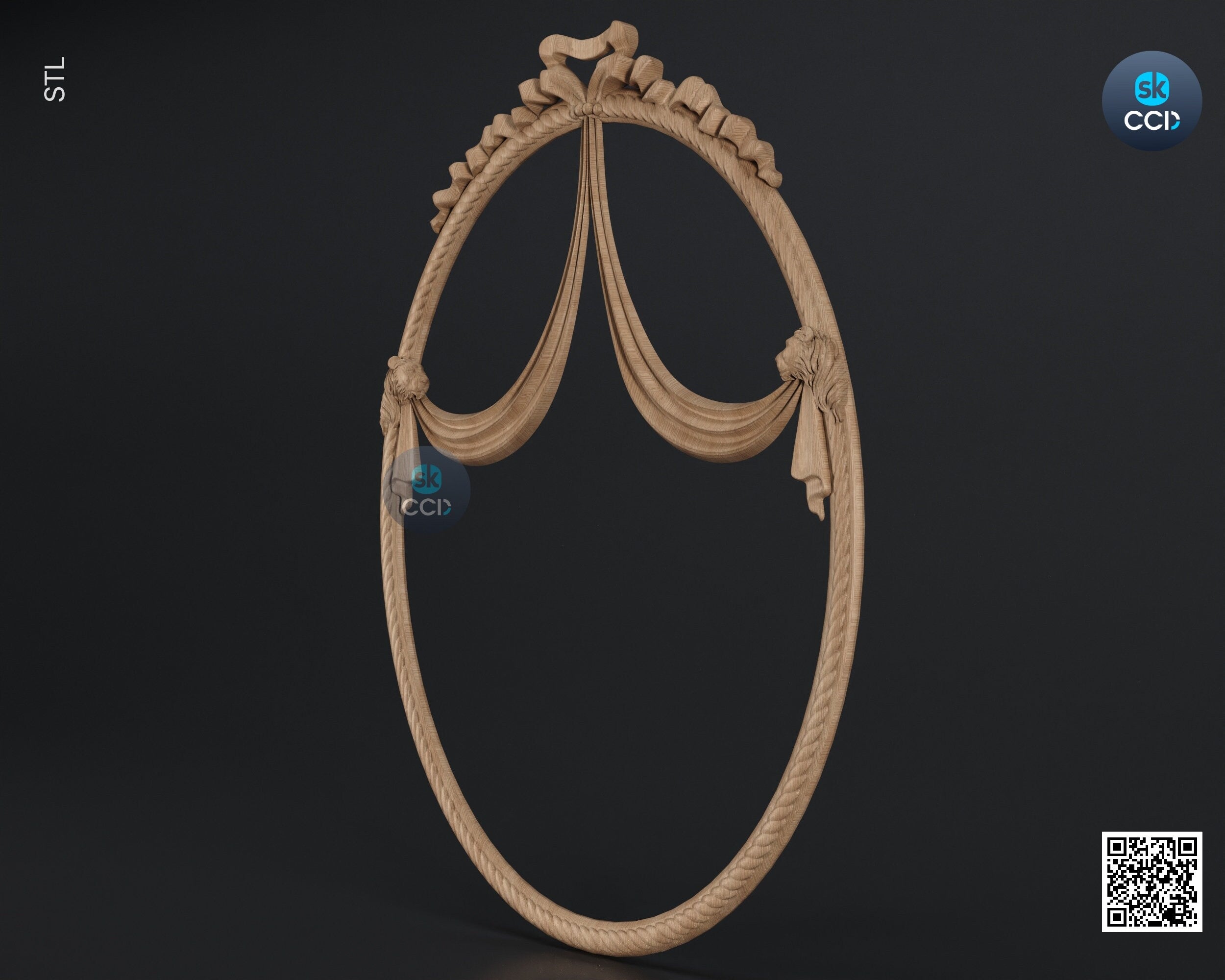 Carved Frame STL 3D Model, Carvign Frame, CNC Router Carving ArtCAM File, CNC files, Wood, Art, Wall Decor SKWF10130