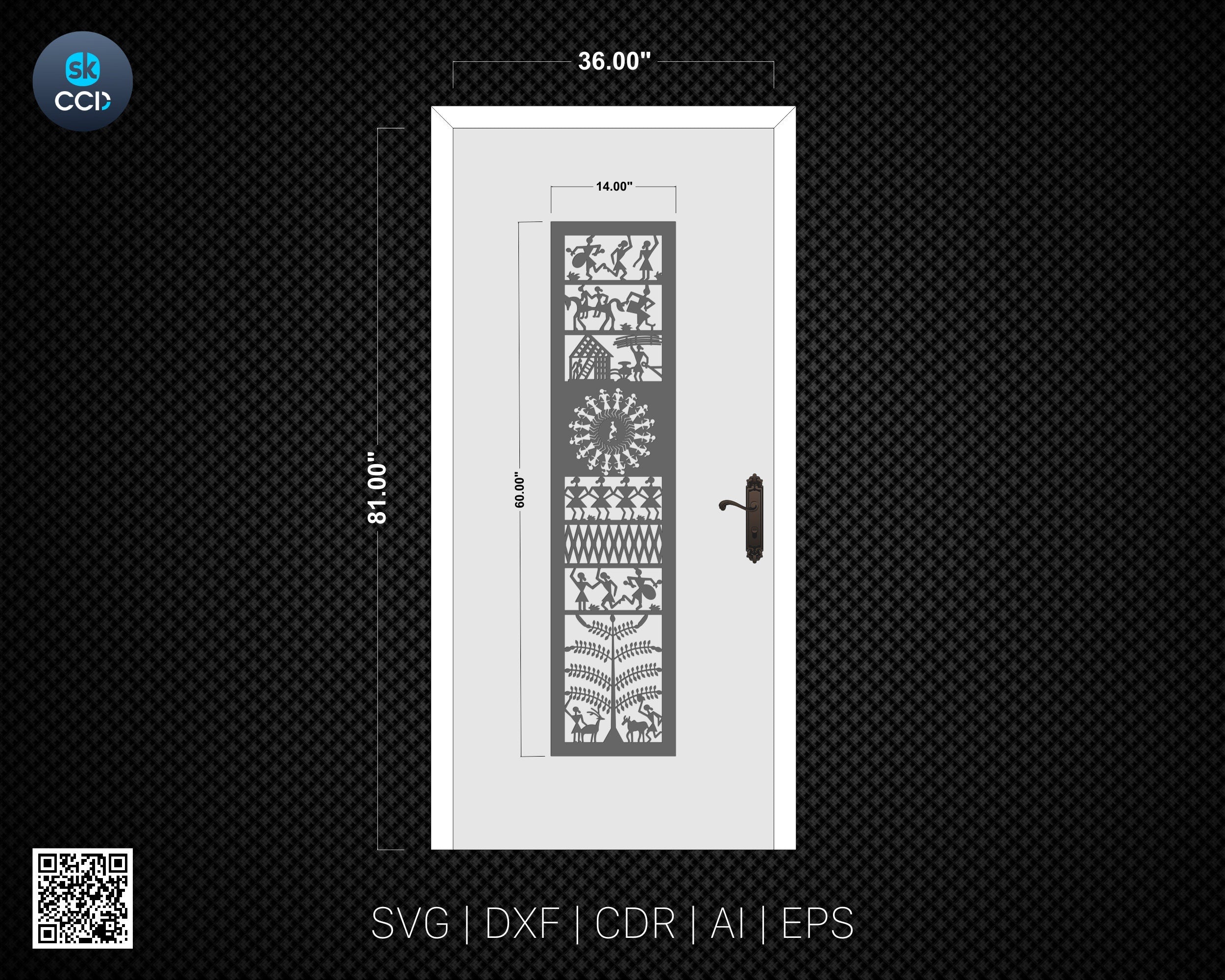 Traditional Laser Cutting Design Partation Screen DXF Vector Cnc Instant Download File, Cnc Digital Design, SVG