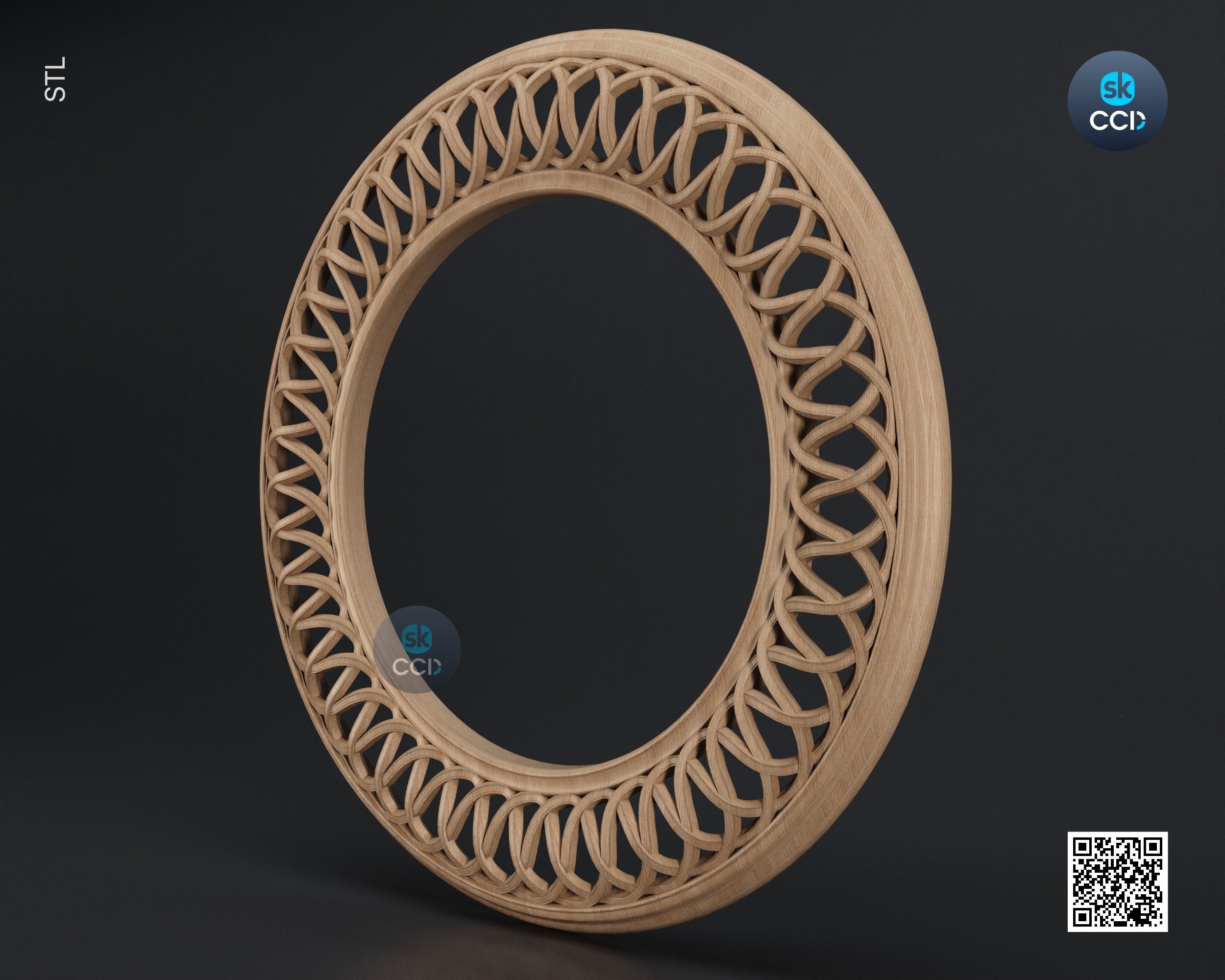 Carved Frame STL 3D Model, Carvign Frame, CNC Router Carving ArtCAM File, CNC files, Wood, Art, Wall Decor SKWF1036