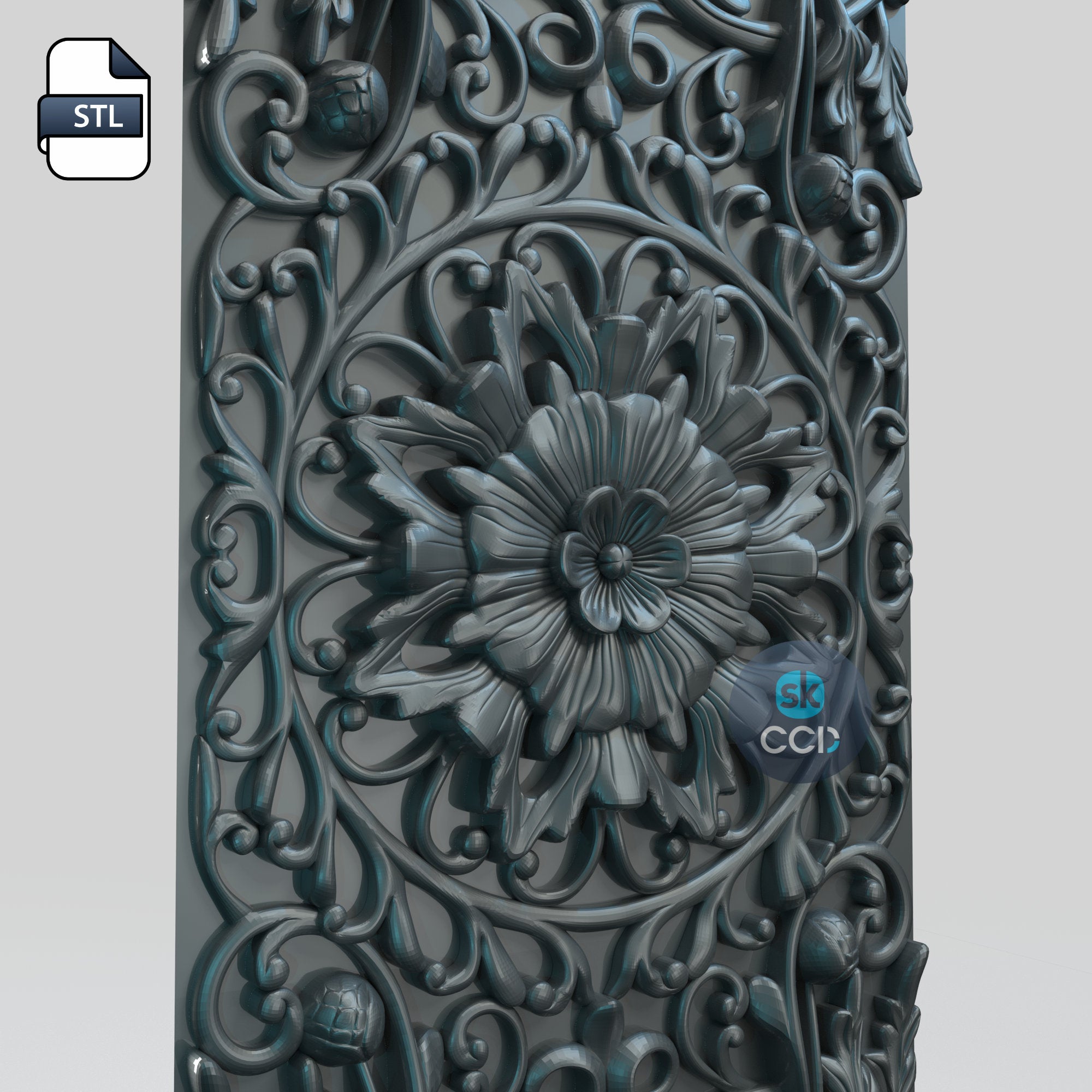 Wood Carving | Digital Files | Carving | Aristocracy | Instant Download Files for CNC | 3D Model | 3D Printed Wall Art